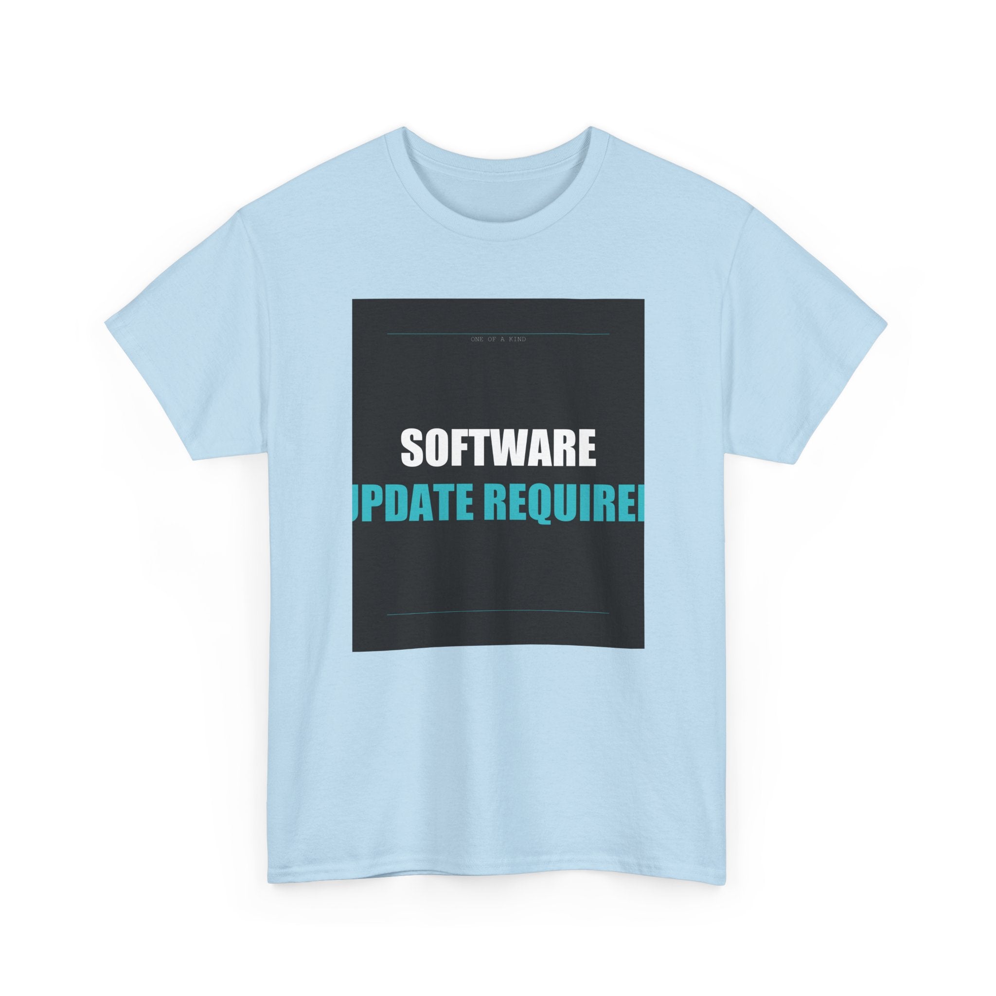 SOFTWARE UPDATE REQUIRED Cyan Type Graphic Tee