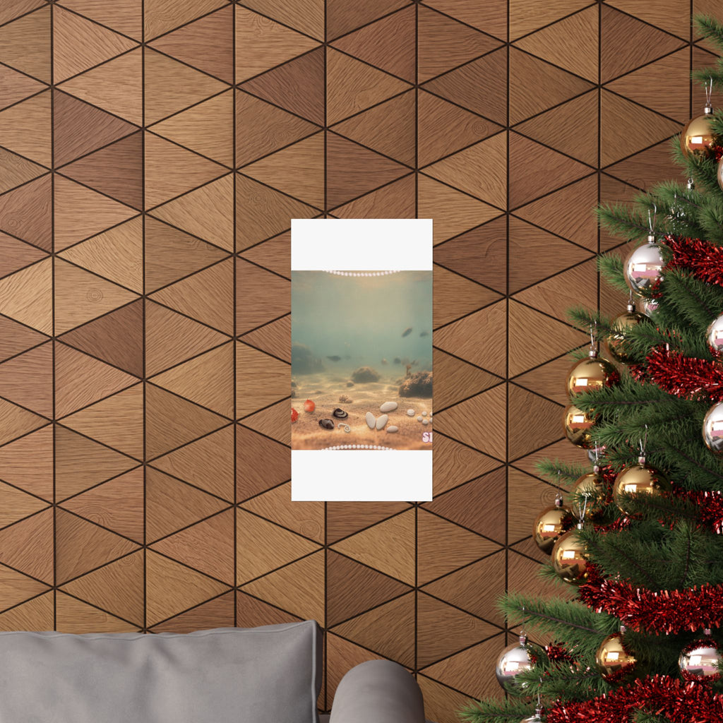 Scenic Nature — Shells Under Water — Matte Poster
