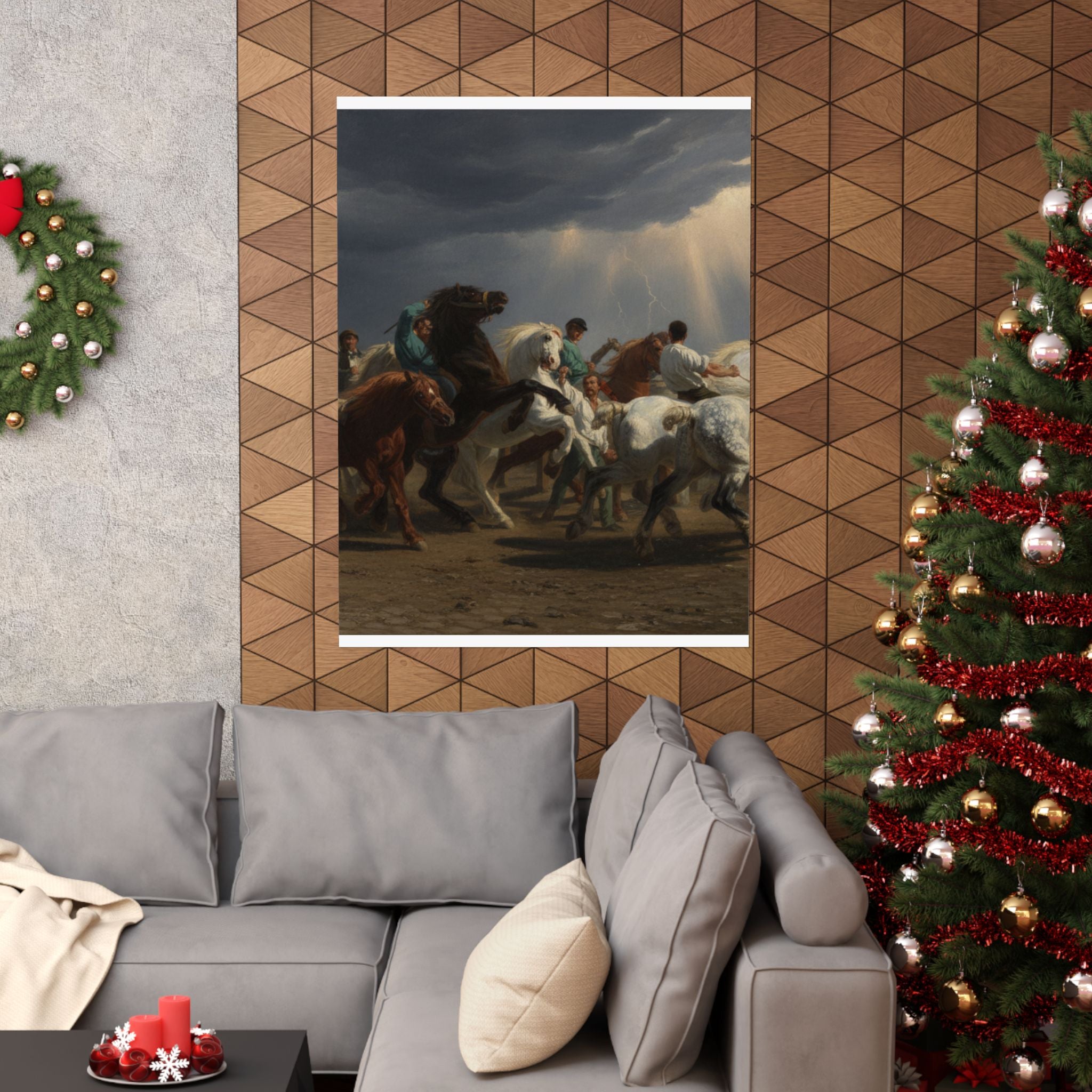 Dramatic Storm — Horse — Matte Poster