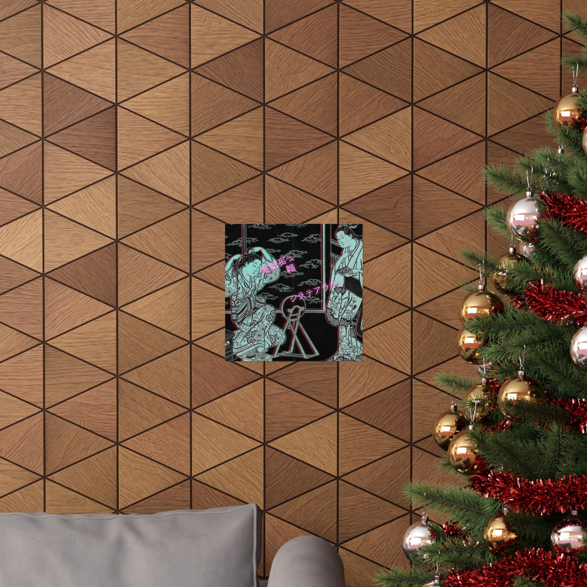 Glitch Culture — Two Women In A Room Opening On A Verandah — Matte Poster