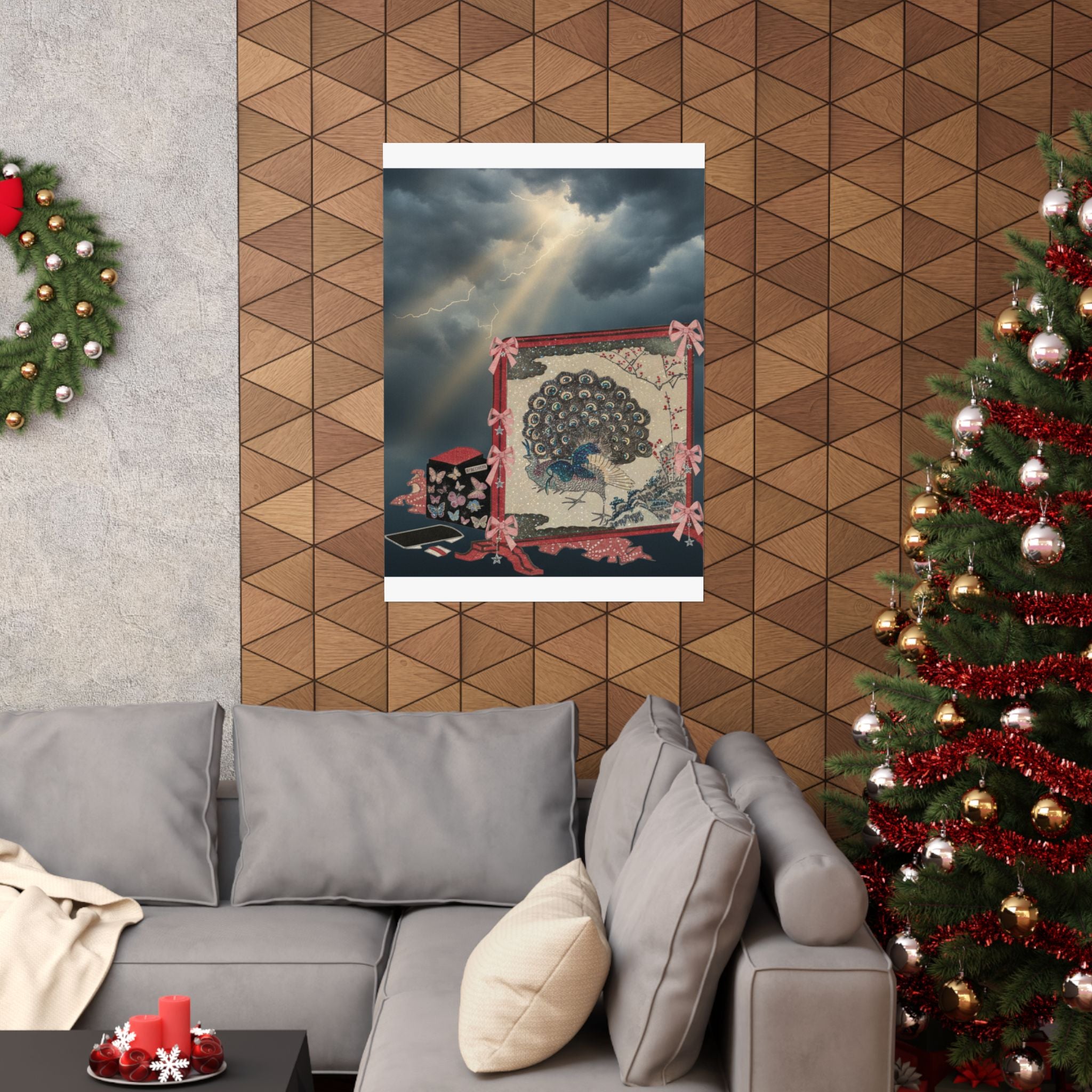Dramatic Storm — Screen And Lady'S Work-Box — Matte Poster