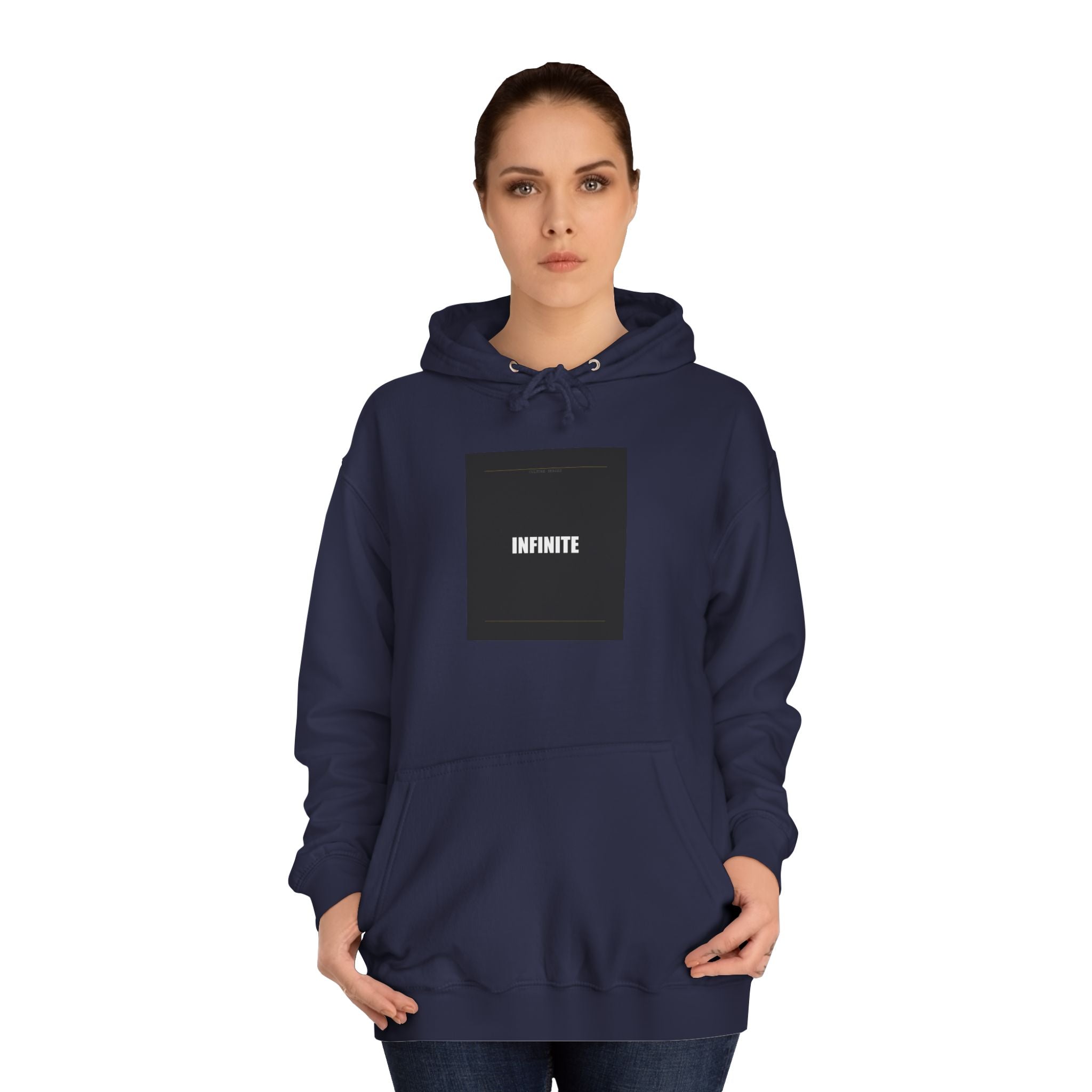 INFINITE Charcoal Type Block Pullover Hoodie