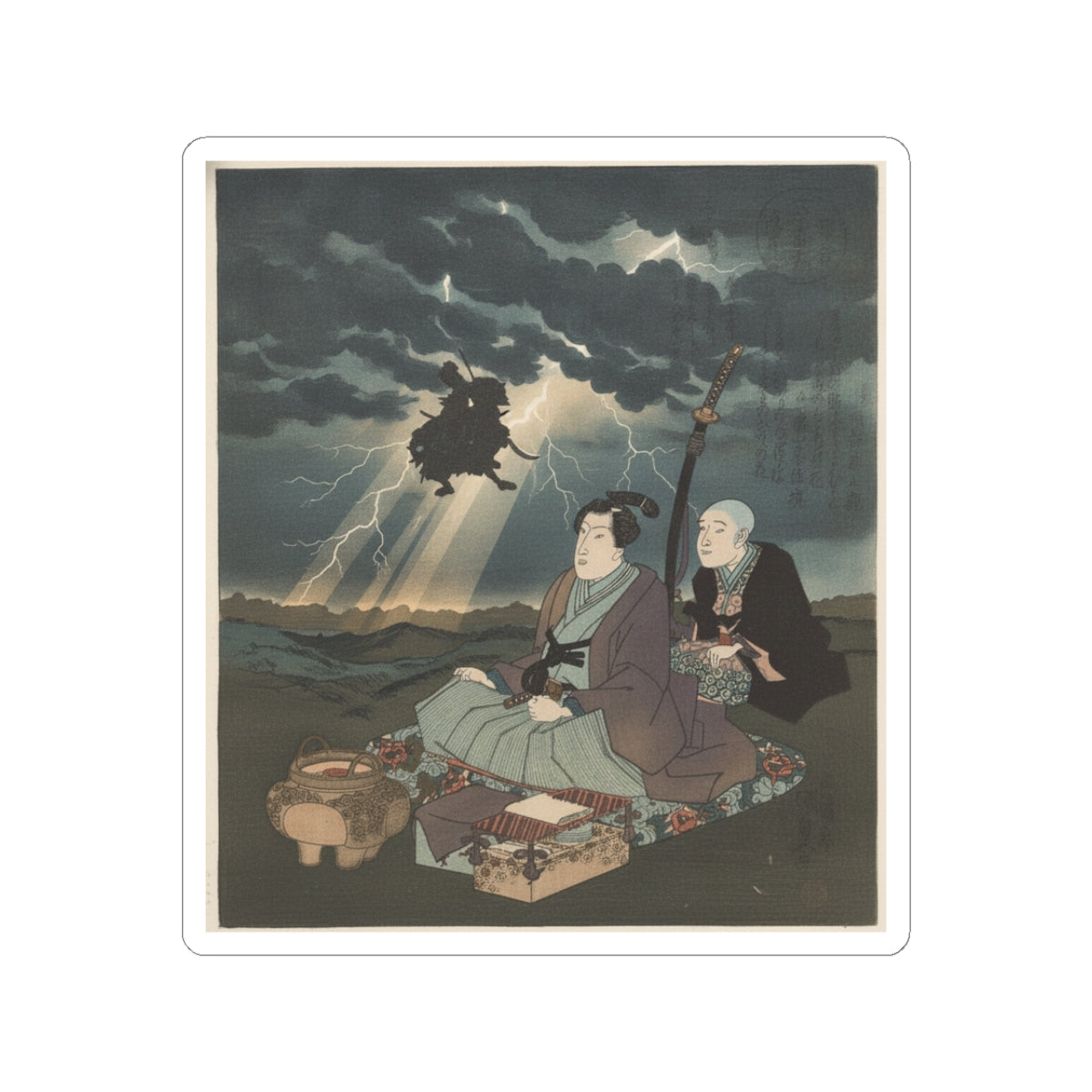 Dramatic Storm kiss-cut sticker — product view 4