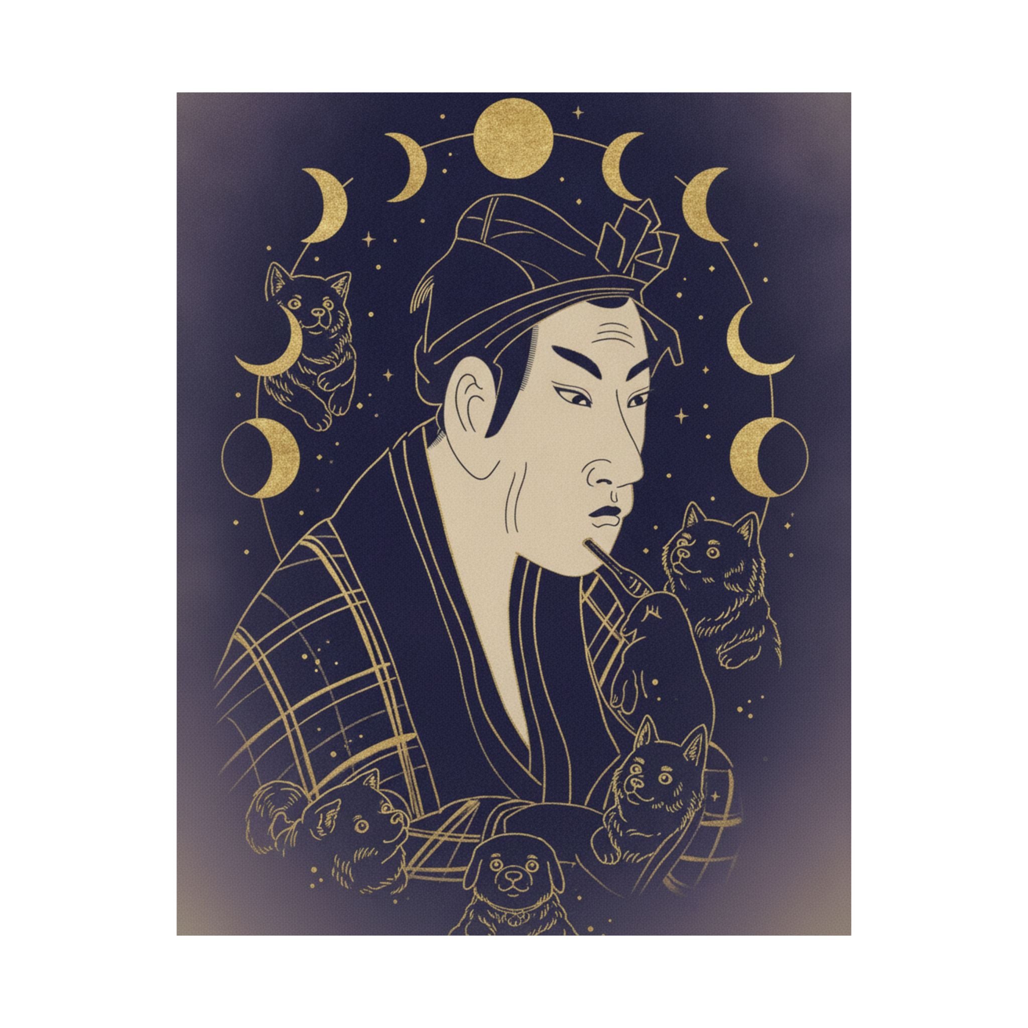 Celestial — The Actor Matsumoto Koshiro As Banzuin Chobei — Matte Poster