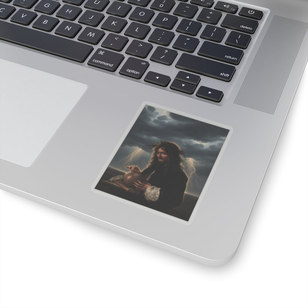 Dramatic Storm — Person — Kiss-Cut Sticker