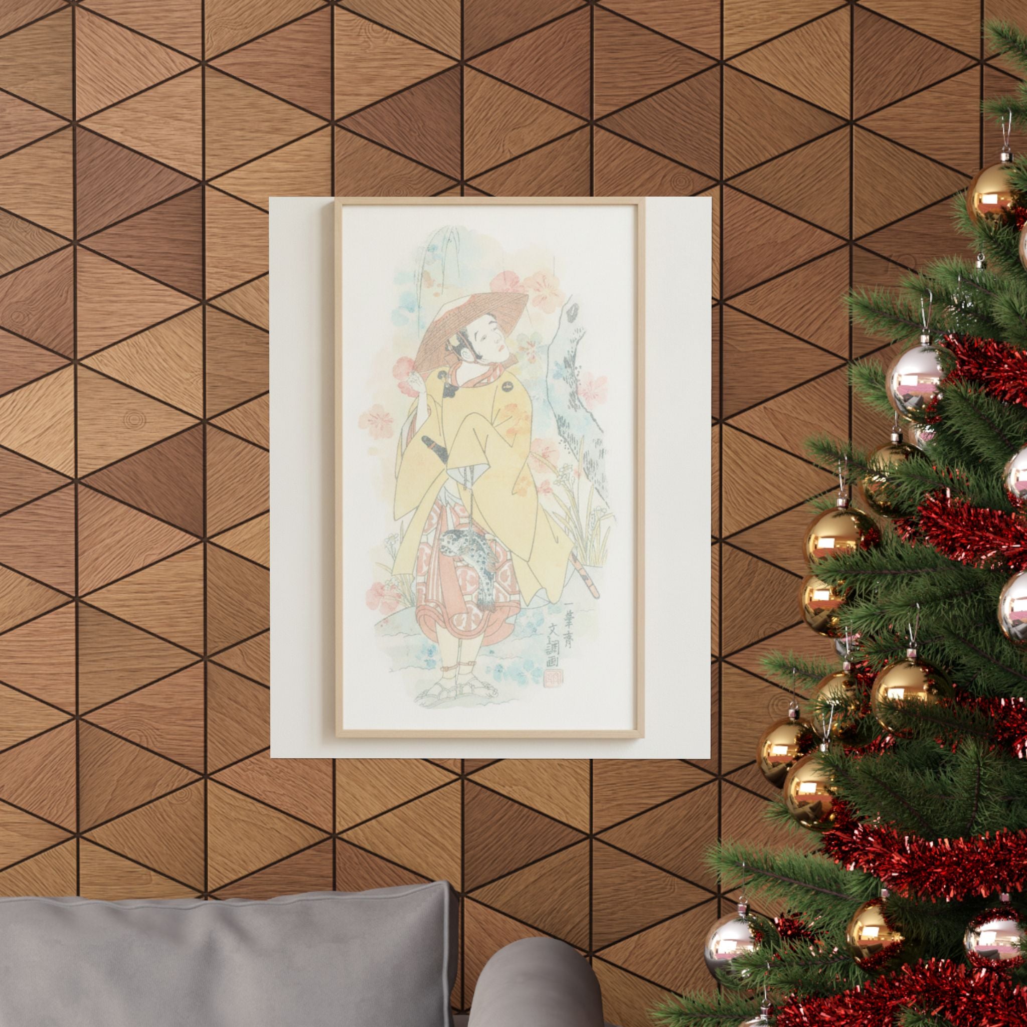 Watercolor — Arashi Otohachi I — Matte Poster