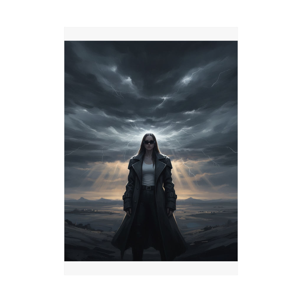 Dramatic Storm — Person — Matte Poster