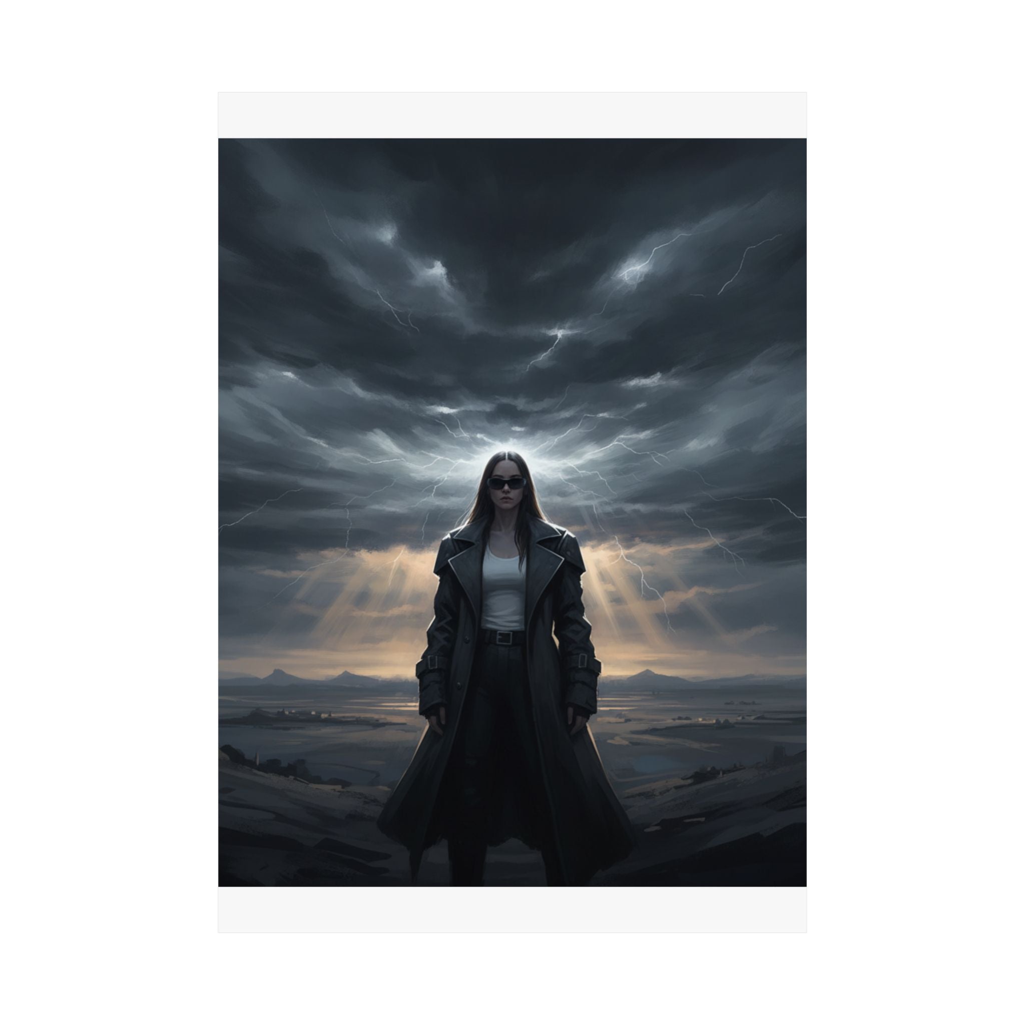 Dramatic Storm — Person — Matte Poster