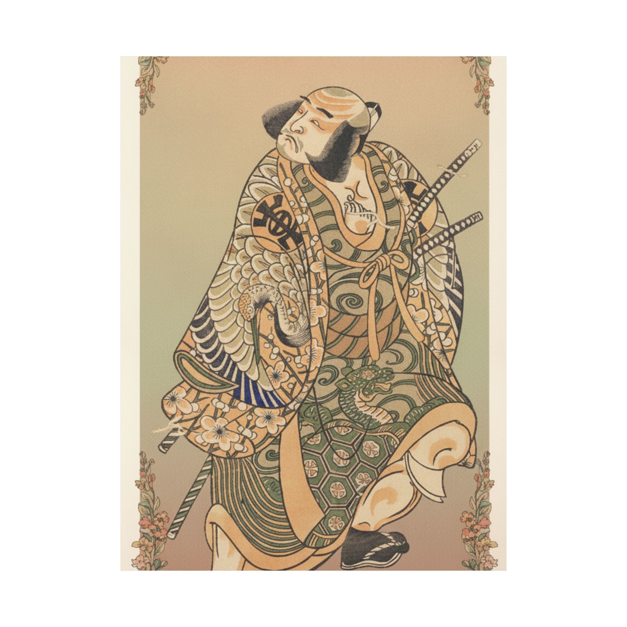Affirmation — The Actor Nakamura Nakazo As A Warrior — Matte Poster
