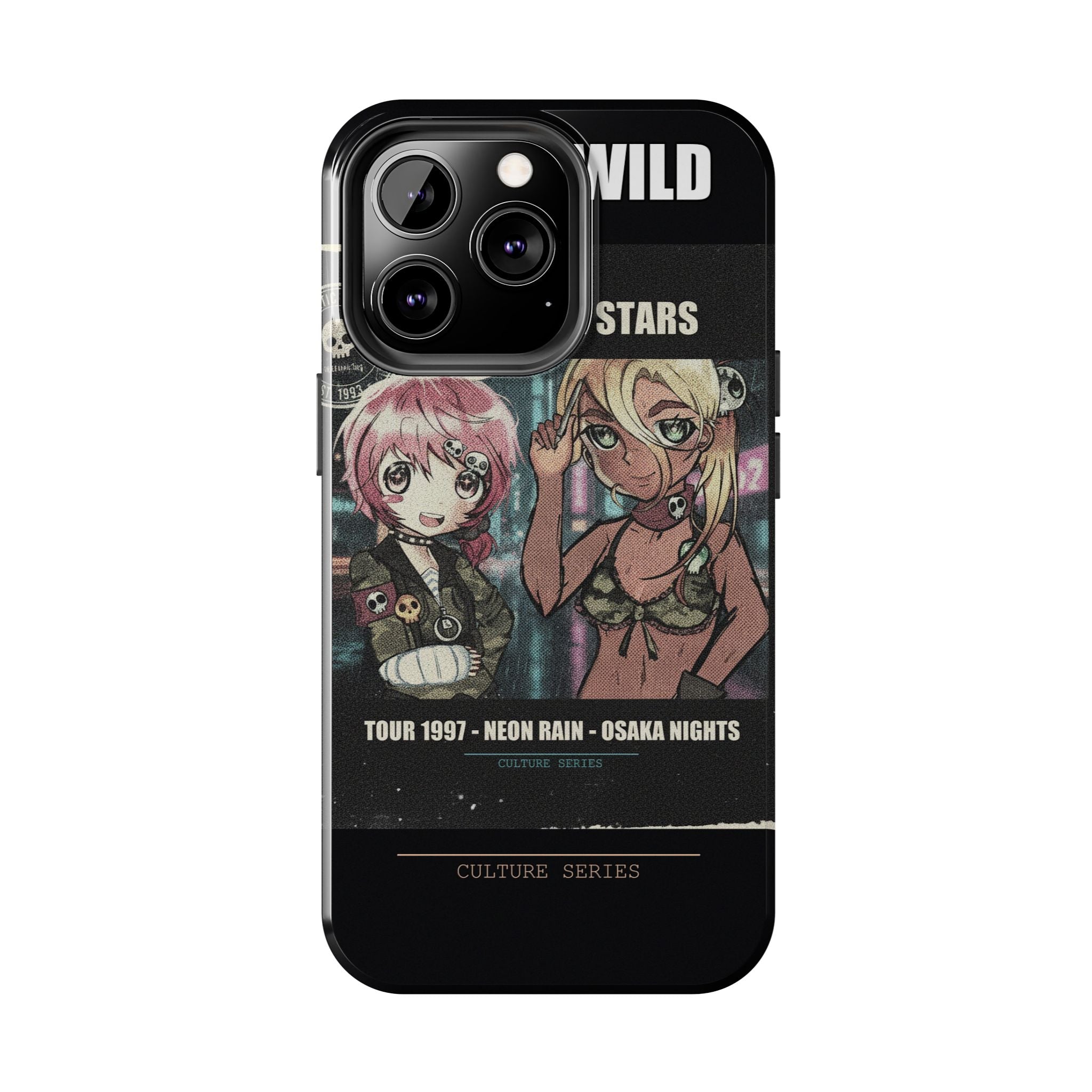 Neon Rain Osaka Nights Anime Tour Poster Phone Case