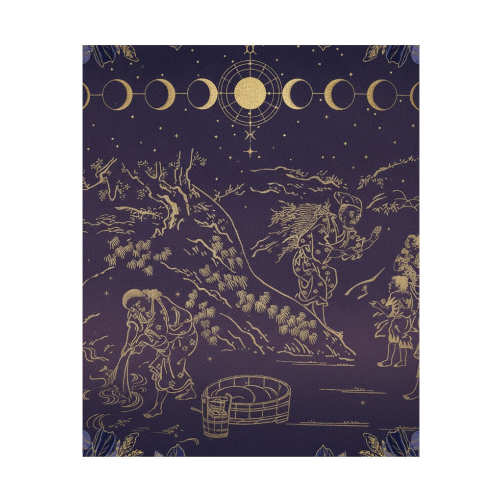 Celestial — Fagot–Gatherer Finds Boy With Sparrow — Matte Poster