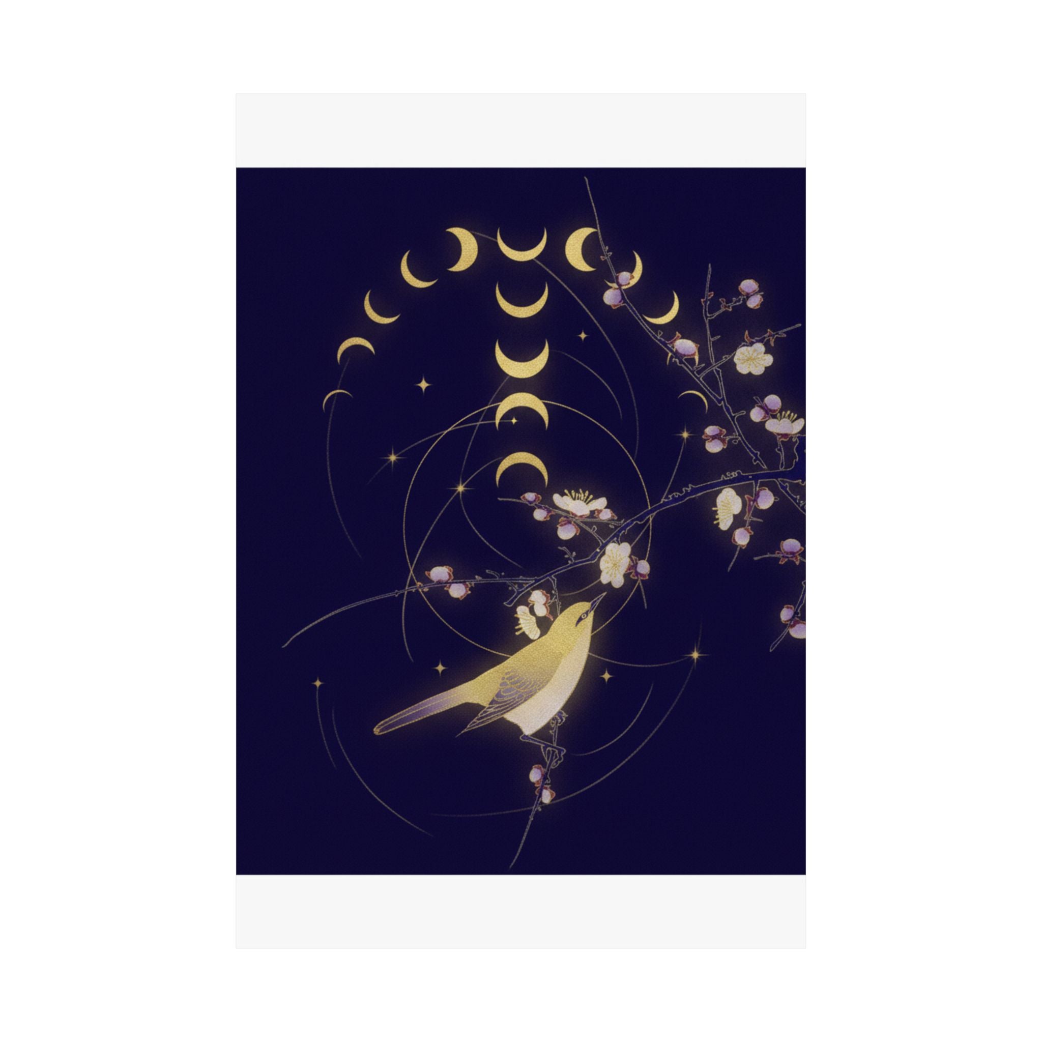 Celestial — New Moon; Nightingale On A Plum Branch — Matte Poster
