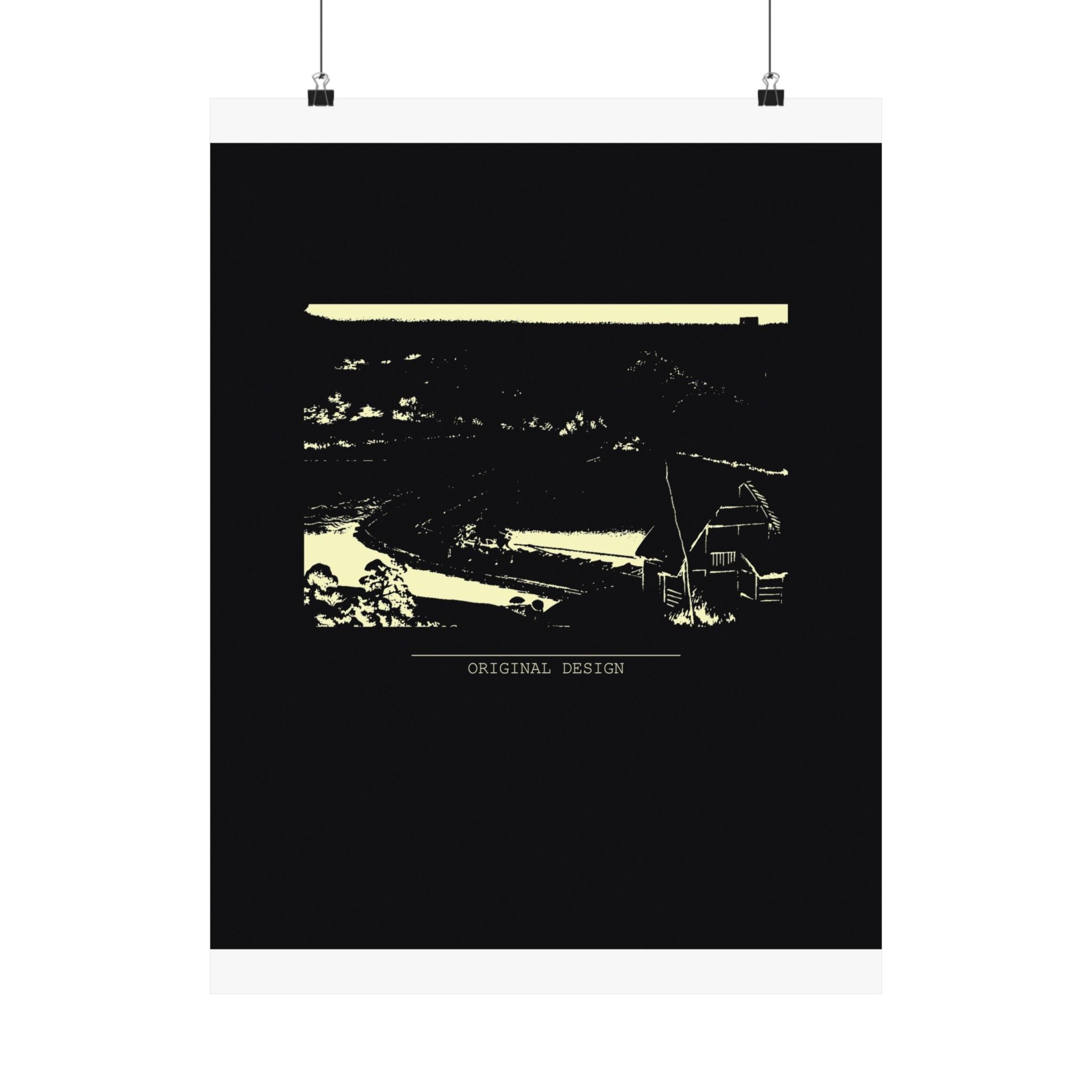 Minimalist Single Ink Clothing art print — product view 2