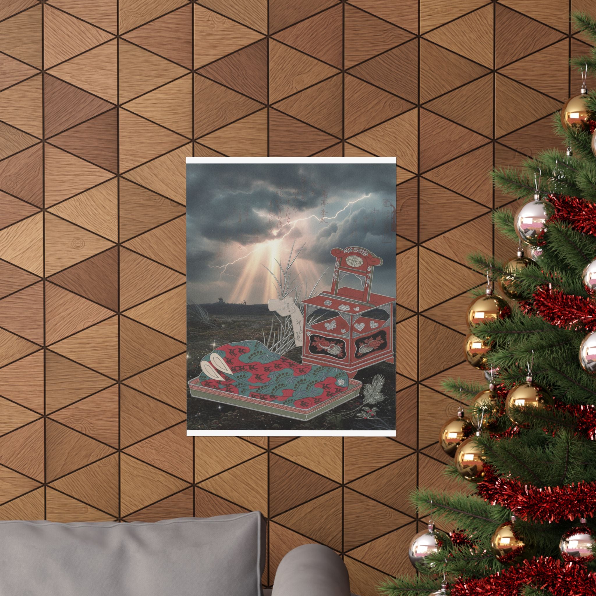 Dramatic Storm — Cabinet For The Toilet And Bed-Clothes — Matte Poster