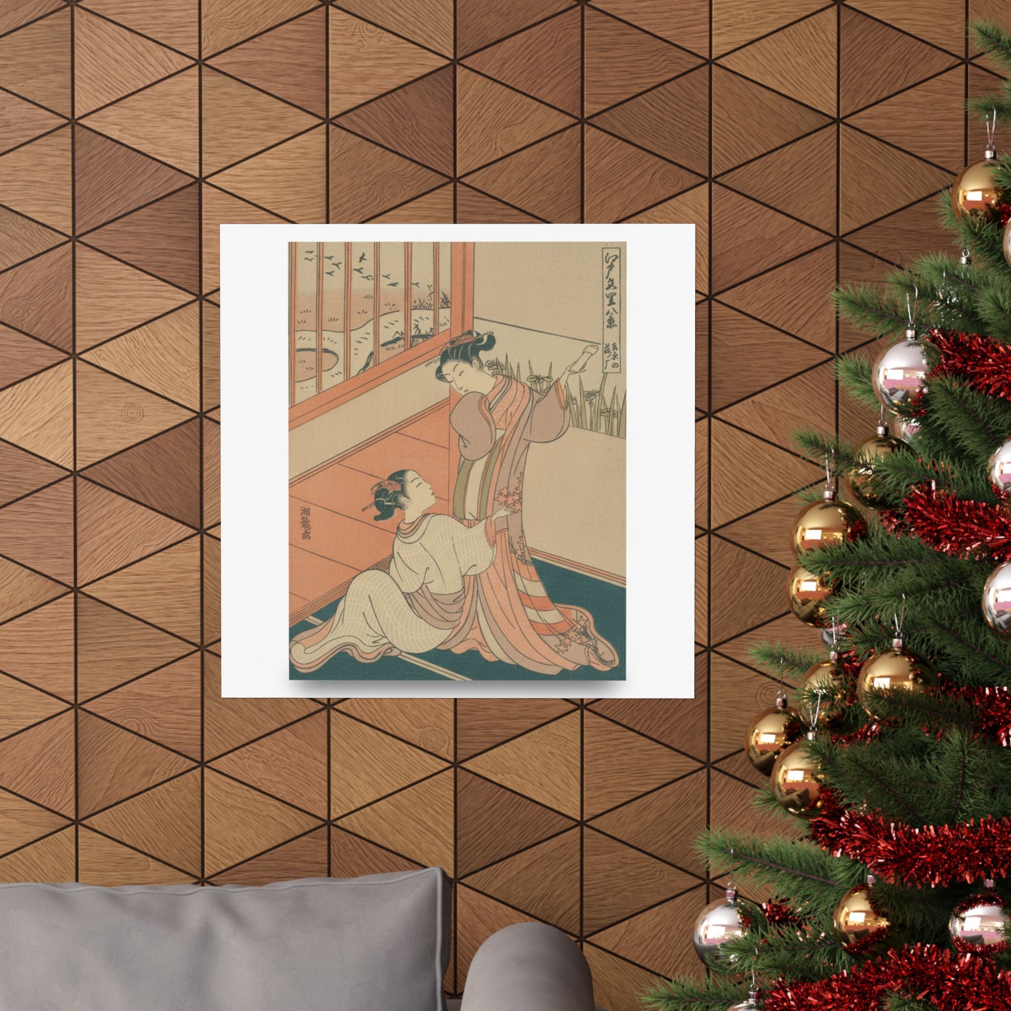 Ecommerce Main — The Flying Down Of Wild Geese At Yoshiwara — Matte Poster