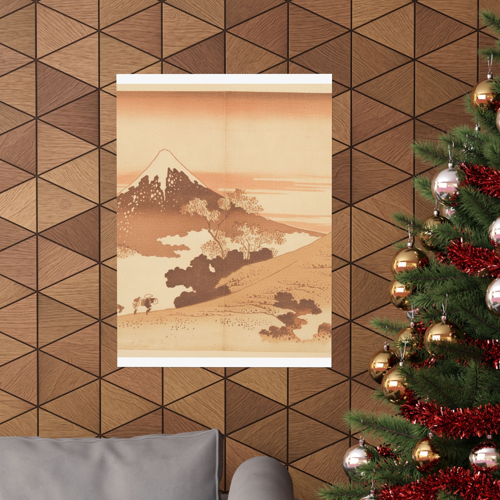 Southern Sunset — Fuji From Inume (?) Pass — Matte Poster