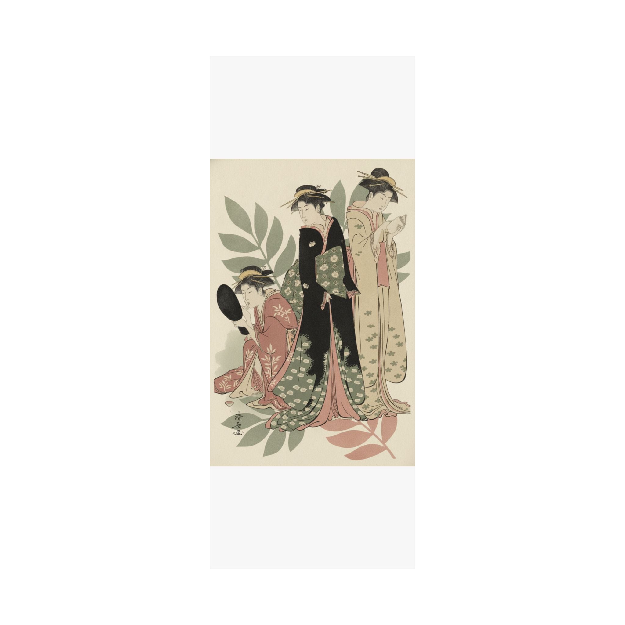 Botanical — Three Geishas Of Tachibana Street In Their Room — Matte Poster