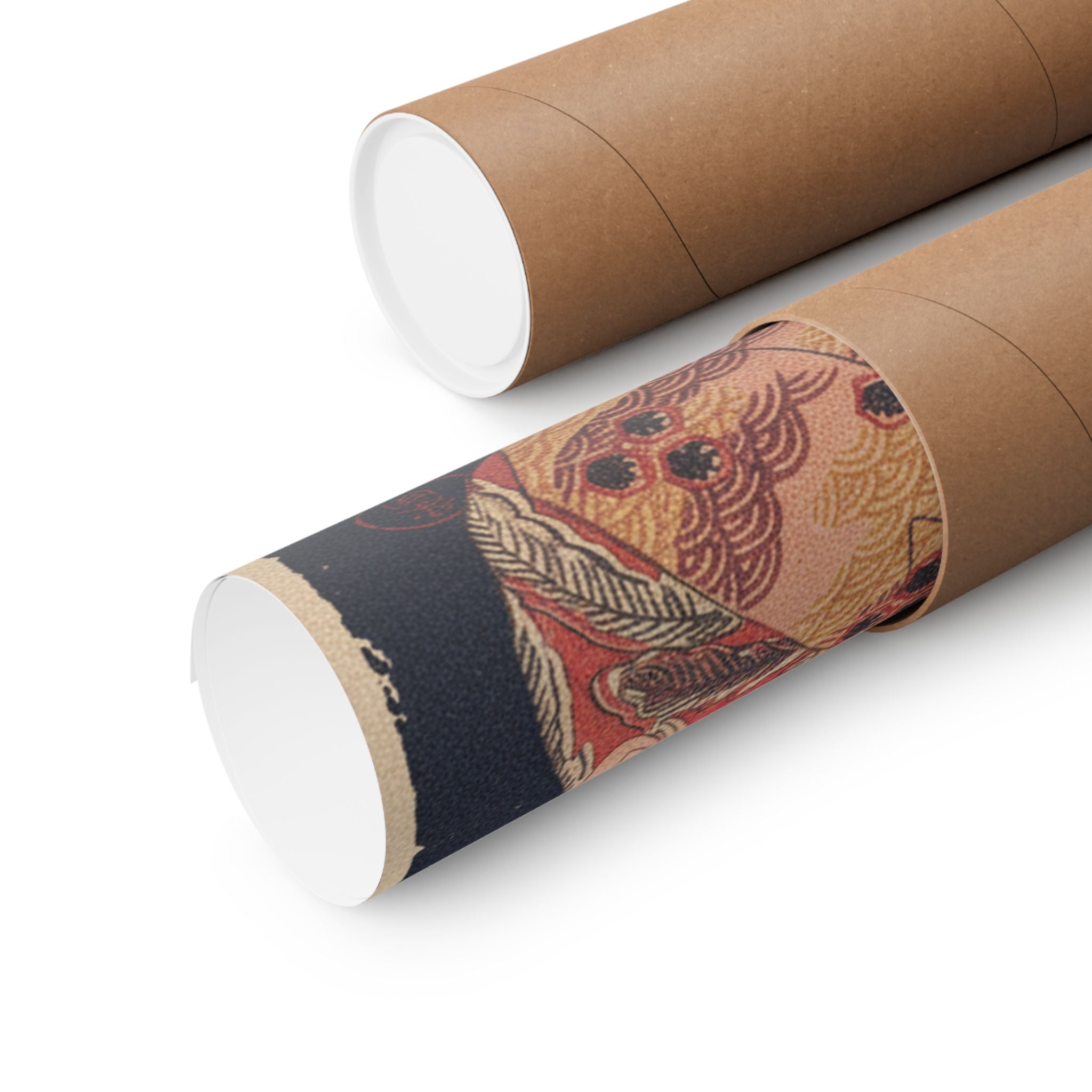Japanese Street — Courtesan With Branch Of Seri — Matte Poster