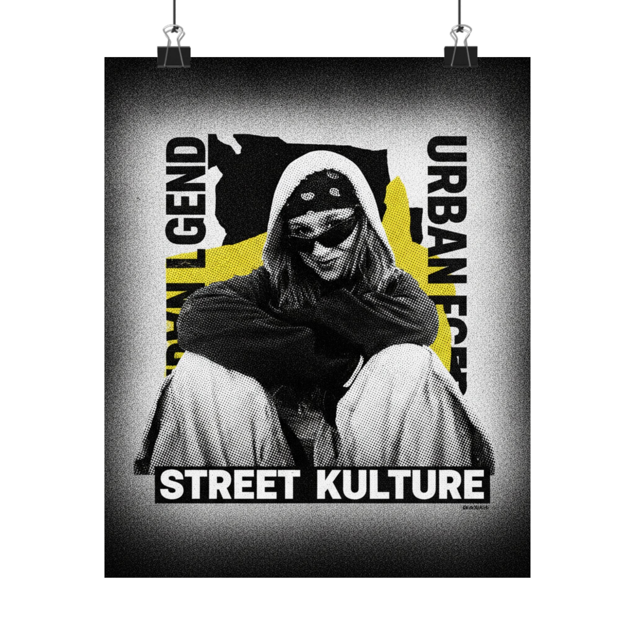 Streetwear Collage — Person — Matte Poster