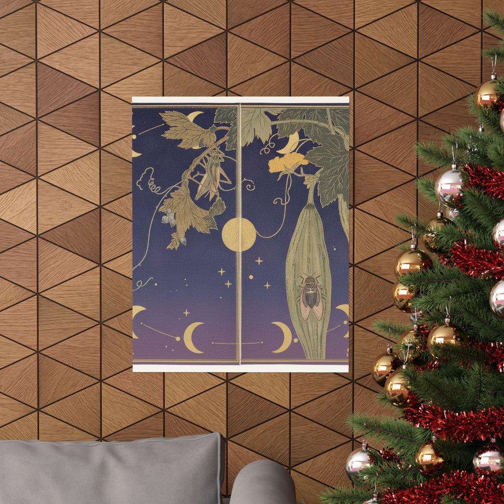 Celestial — Grasshopper (Kirigirisu); Cicada (Semi), From The Picture Book Of Crawling Creat — Matte Poster