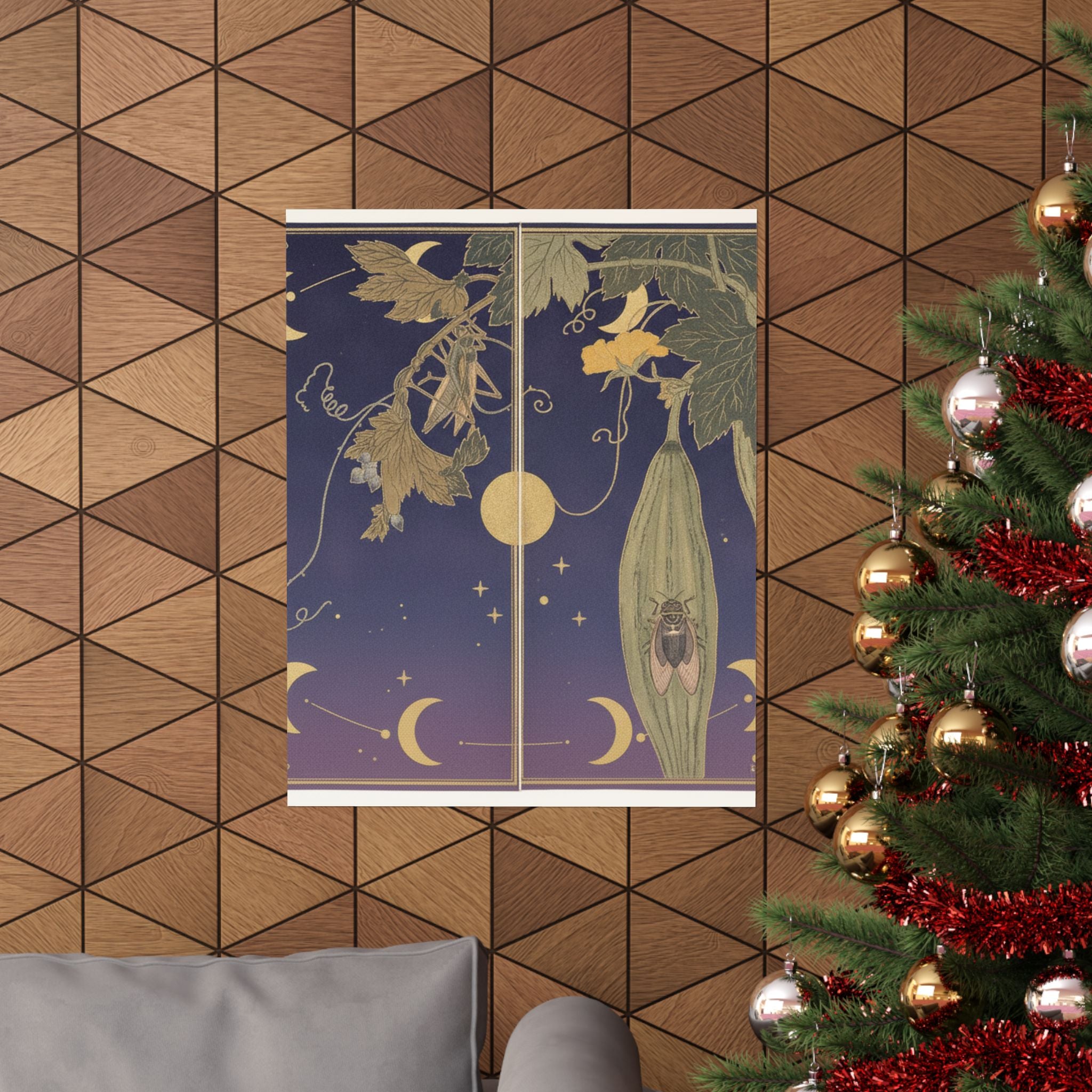 Celestial — Grasshopper (Kirigirisu); Cicada (Semi), From The Picture Book Of Crawling Creat — Matte Poster