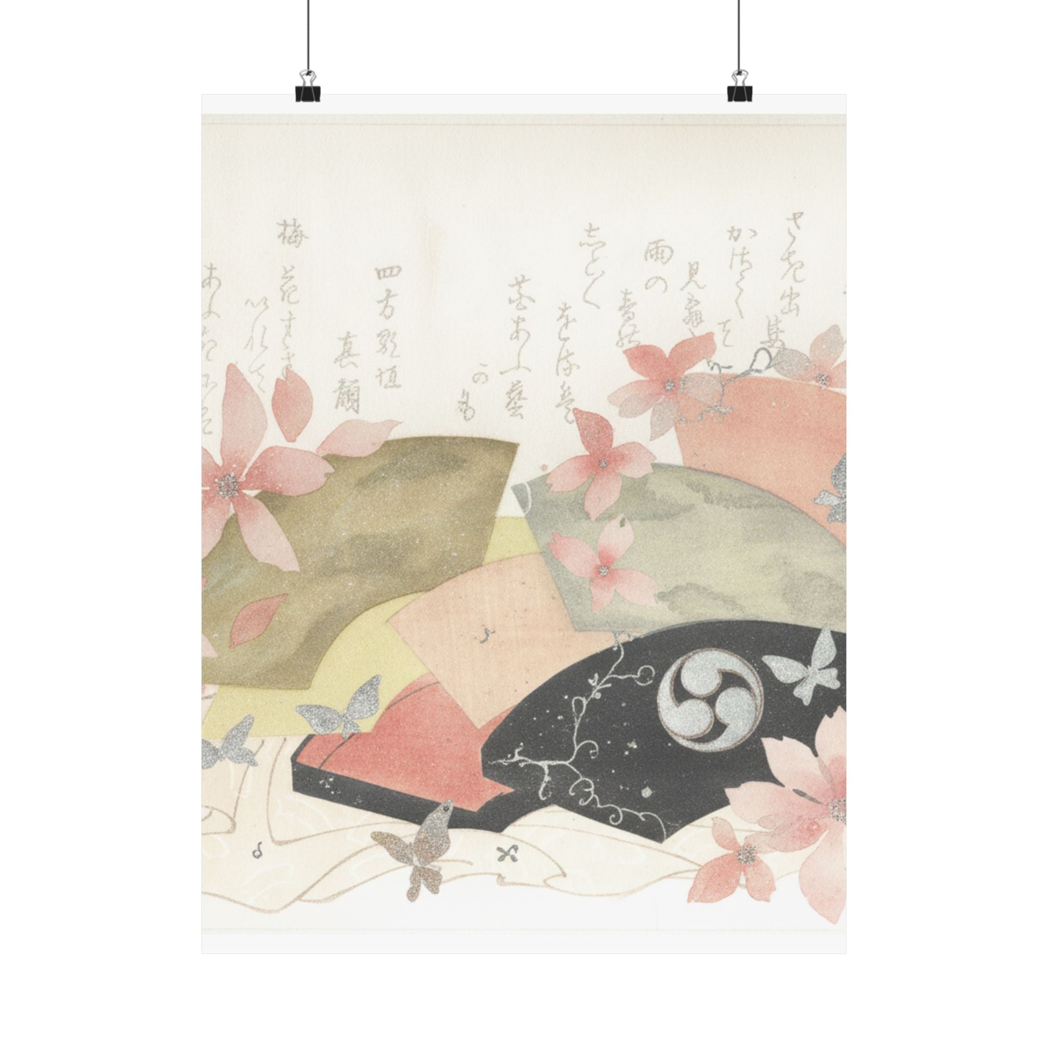 Watercolor — Fan-Box With Fans — Matte Poster