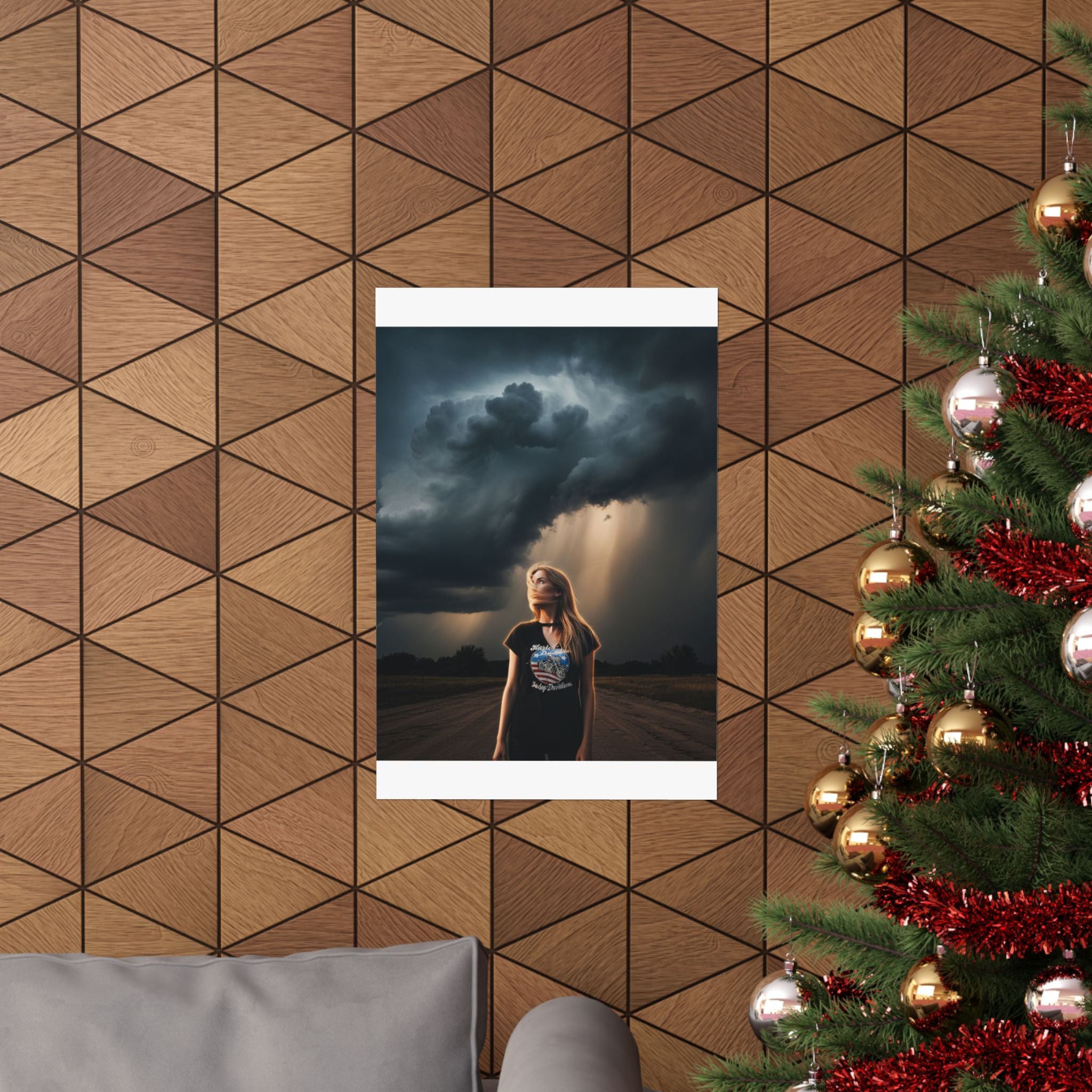 Dramatic Storm — Person — Matte Poster
