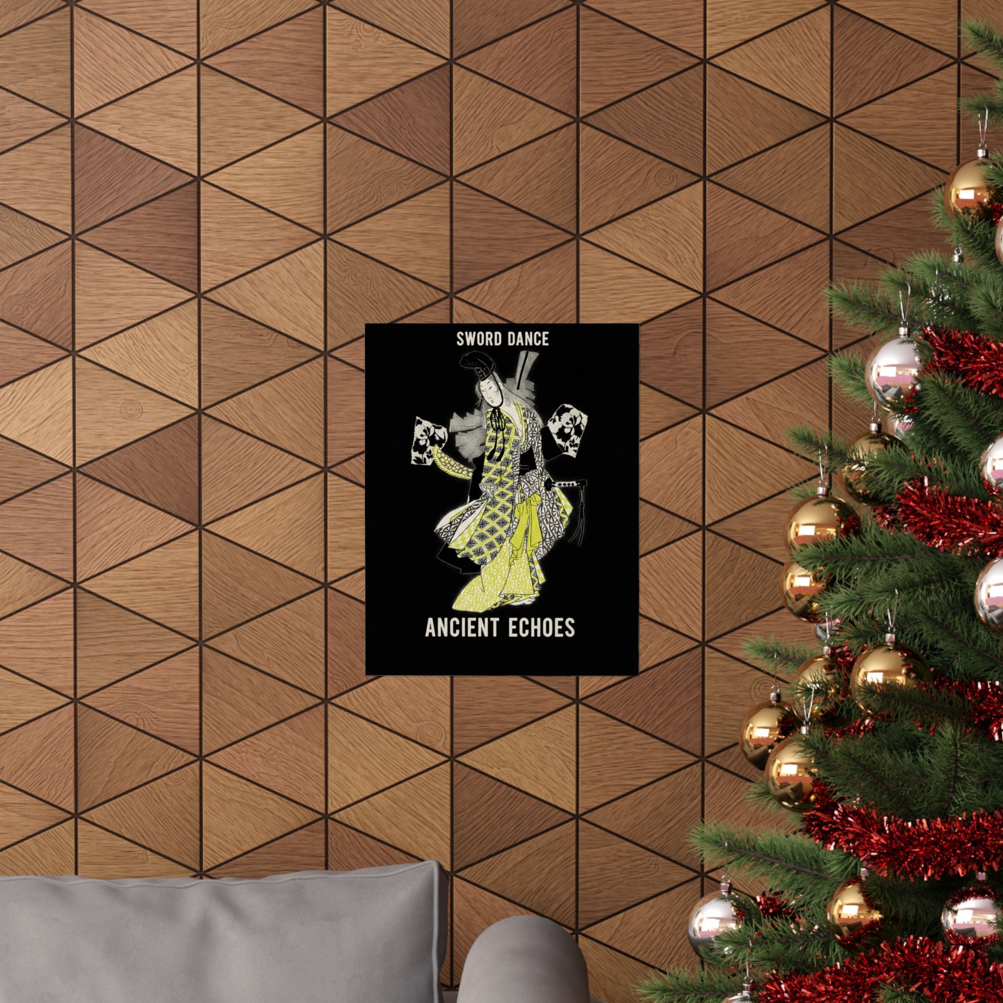Streetwear Collage — Dancing Girl Wearing A Sword — Matte Poster