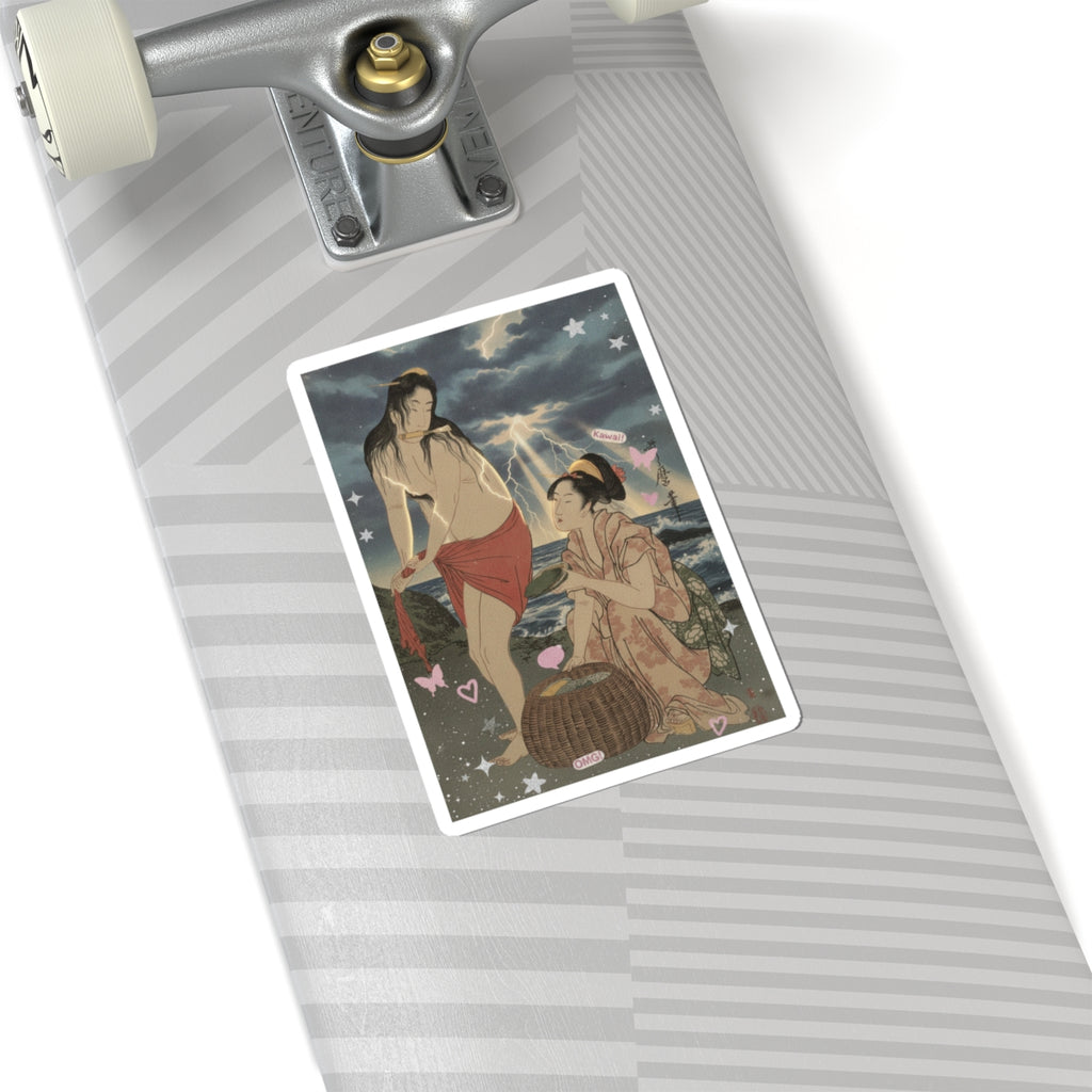 Dramatic Storm — Abalone Divers — Kiss-Cut Sticker