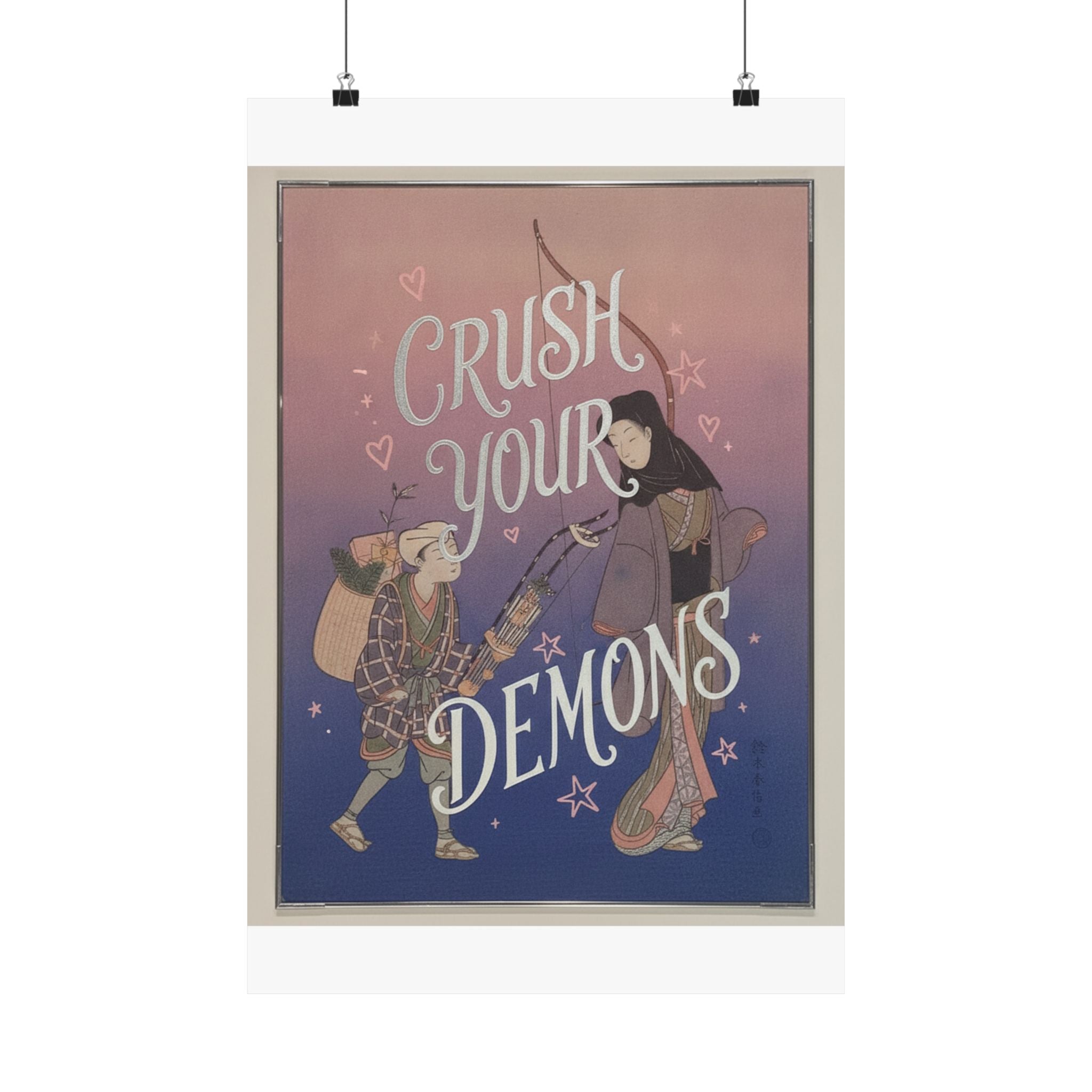 Affirmation — Demon-Crushing Bow — Matte Poster
