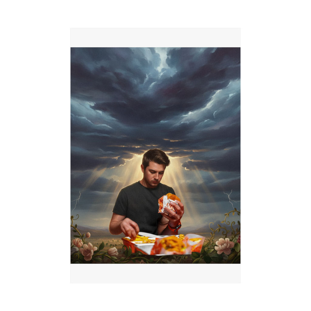 Dramatic Storm — Person — Matte Poster