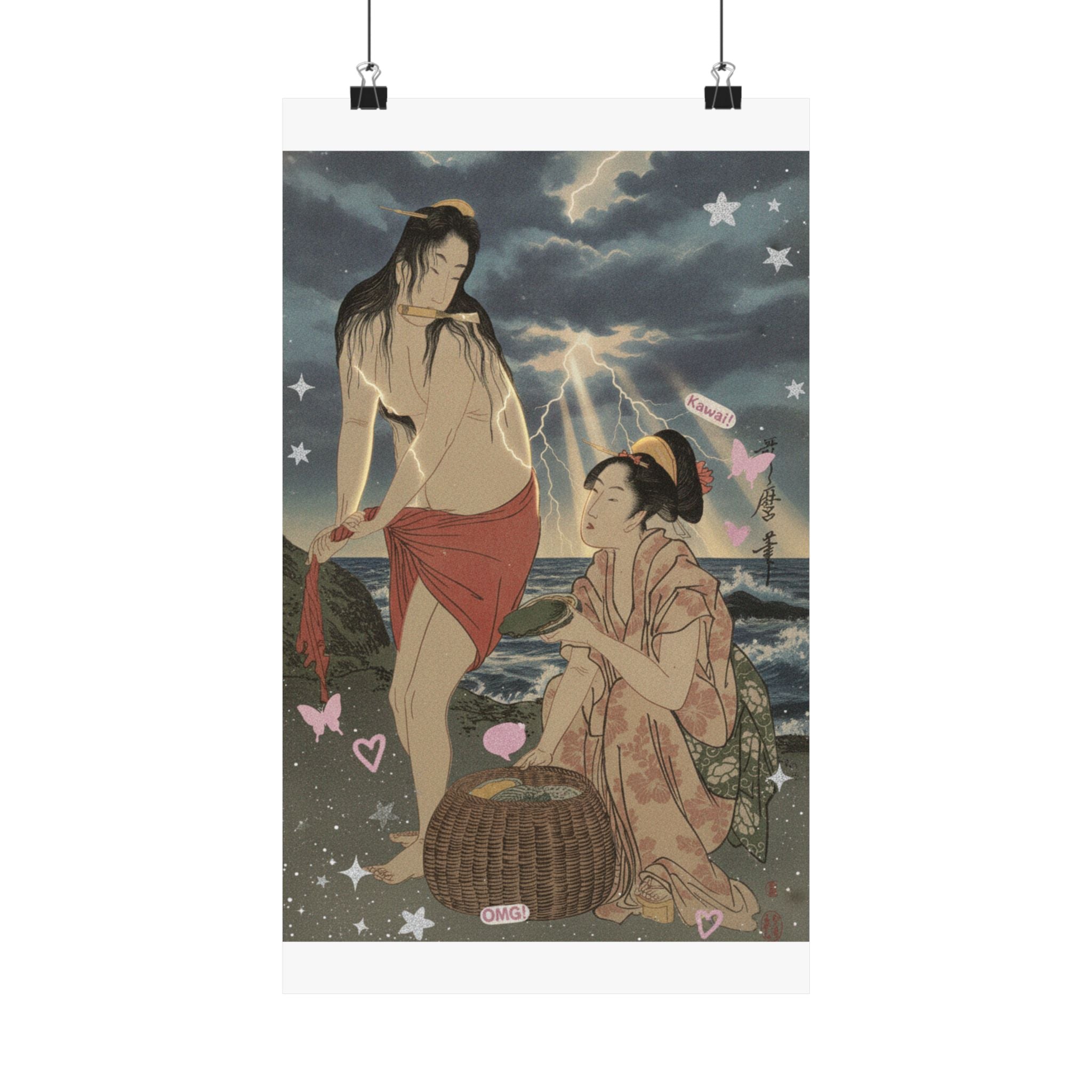 Dramatic Storm — Abalone Divers — Matte Poster