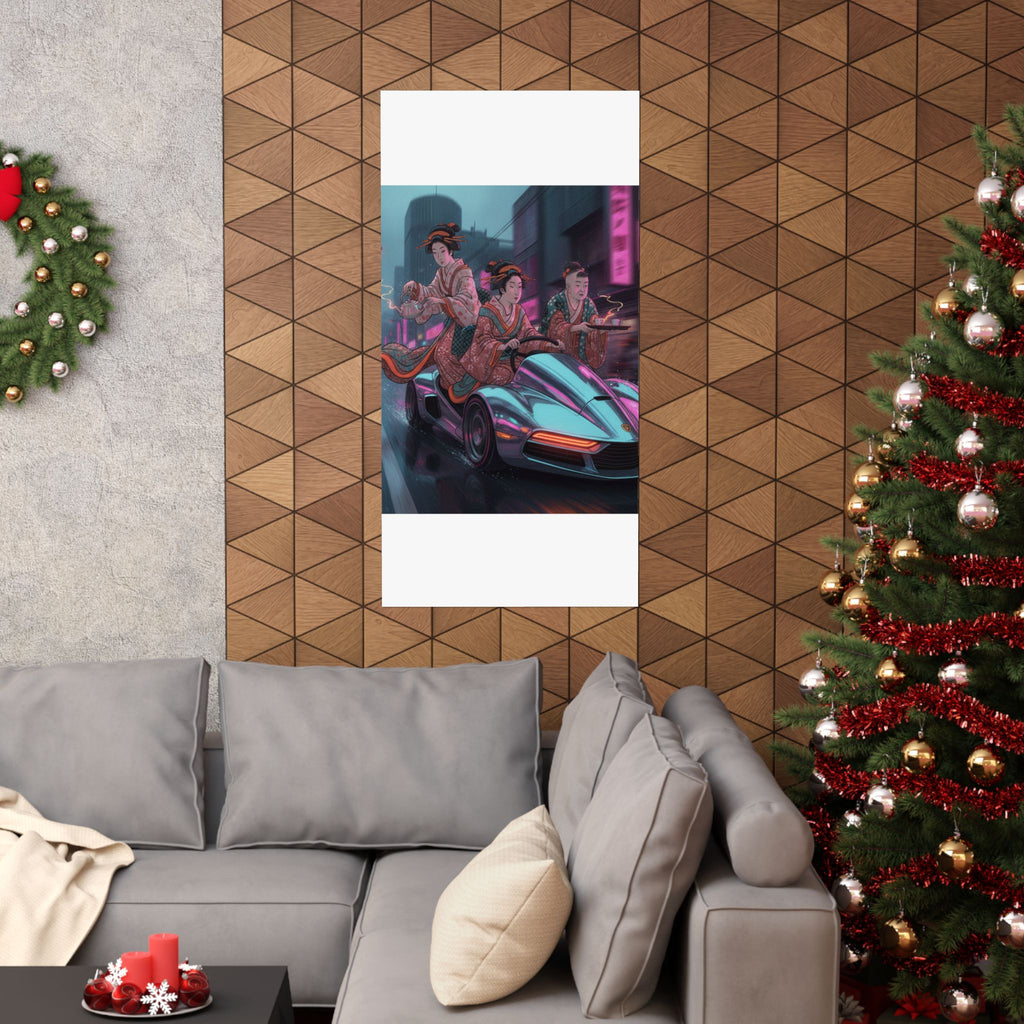 Fast Furious — Two Young Ladies Having Tea Attended By Elderly Servant — Matte Poster