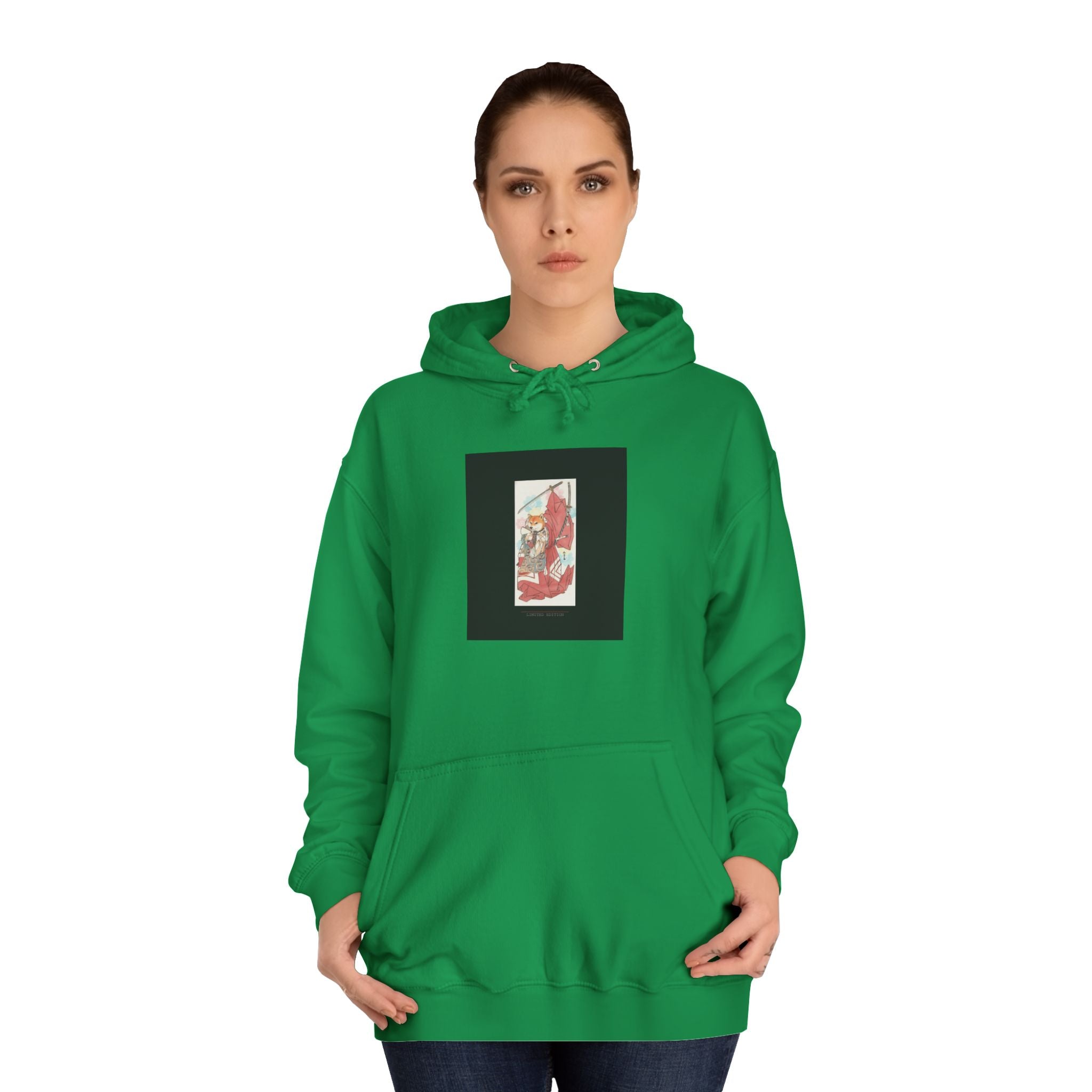 Limited Edition Fox Samurai Ukiyo-e Graphic Hoodie