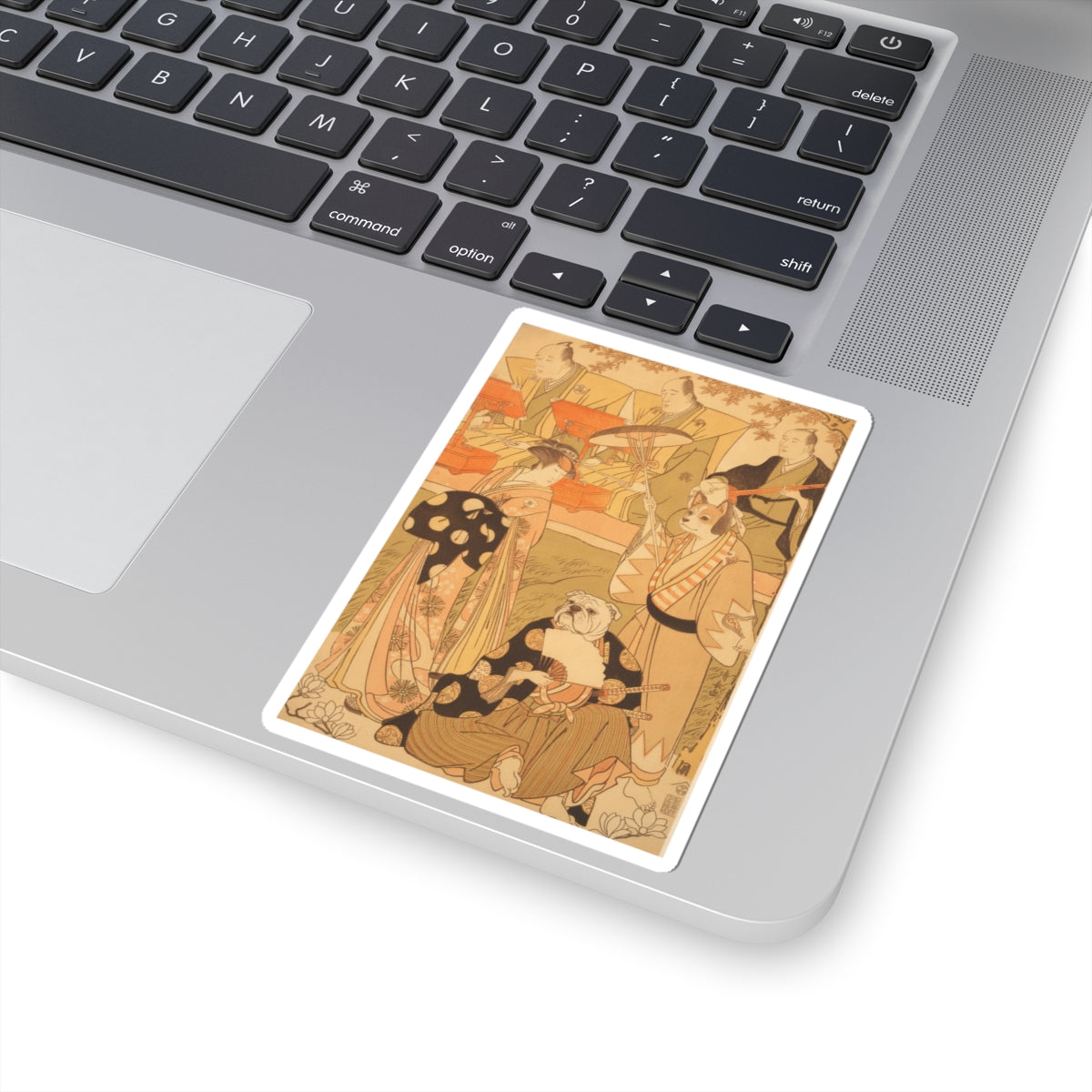 Southern Sunset — Theatrical Scene, With Musicians — Kiss-Cut Sticker