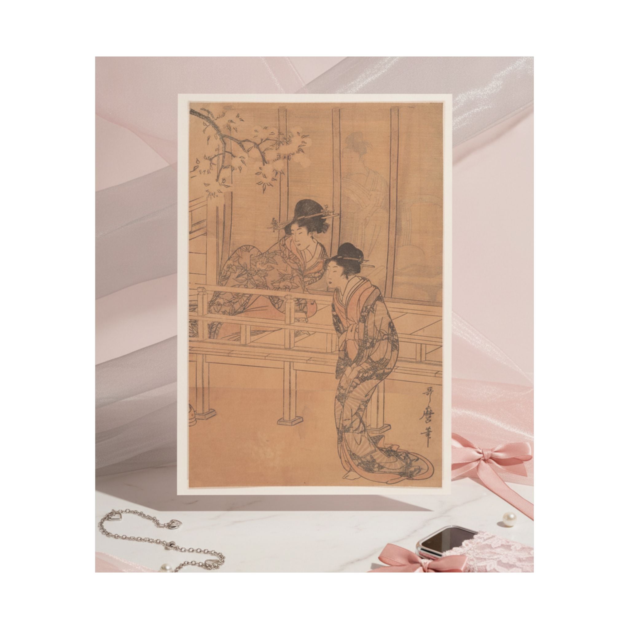 Product Marketing — The Lady Of Rokujo Being Visited By The Princess Aoi — Matte Poster
