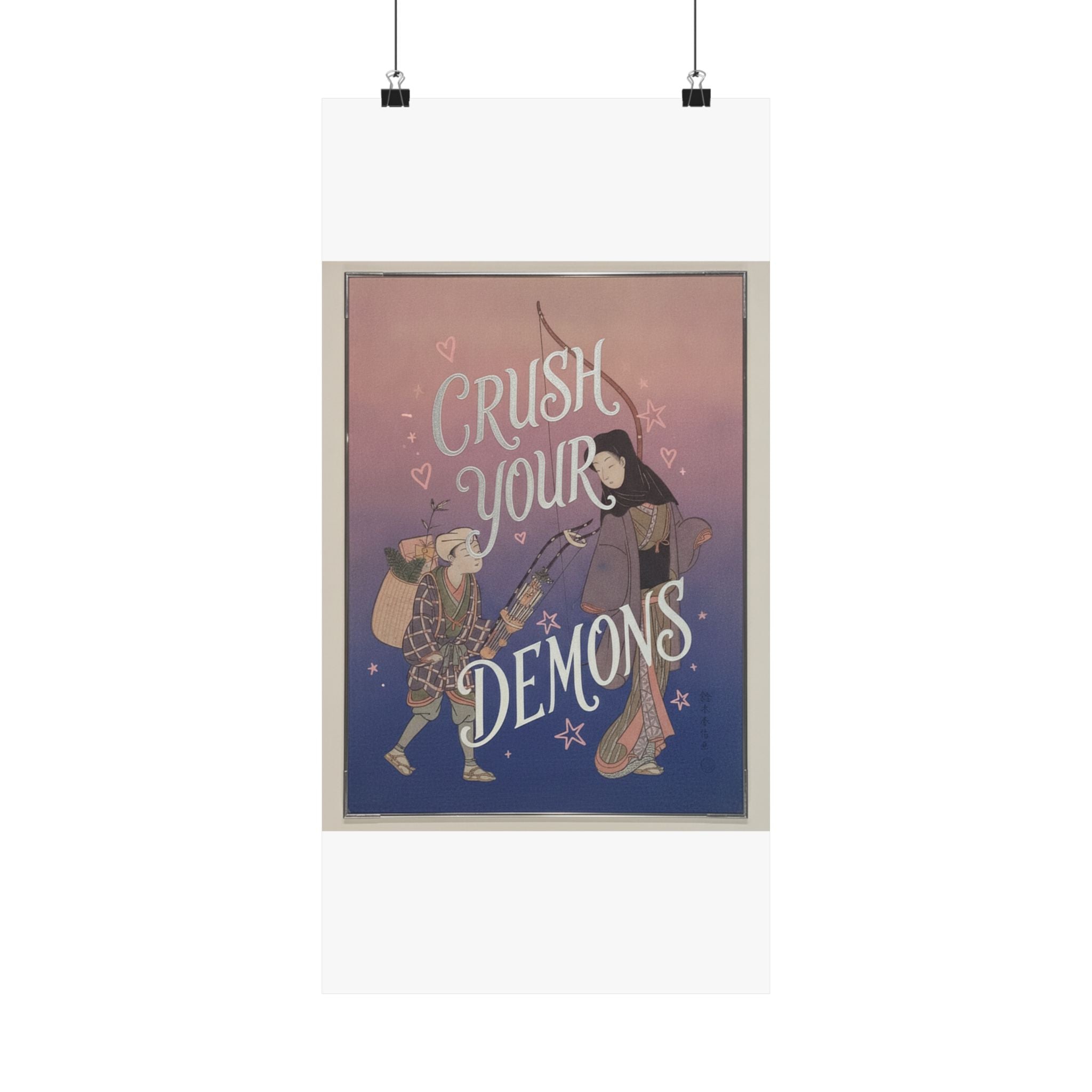 Affirmation — Demon-Crushing Bow — Matte Poster