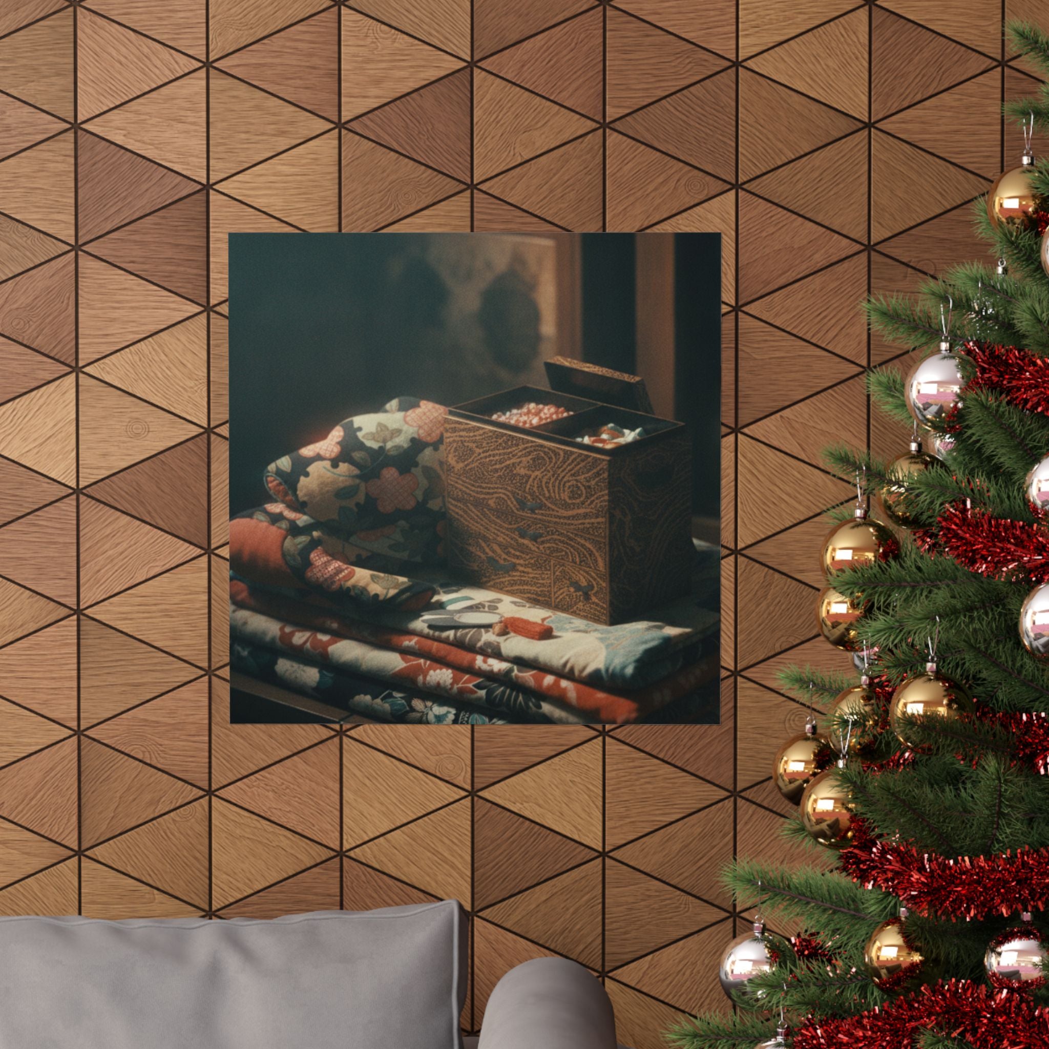Cinematic — Lady'S Work-Box And Bed Clothing — Matte Poster