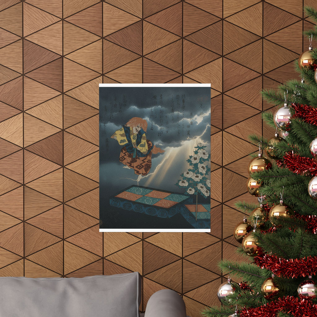 Dramatic Storm — Scene From Noh Dance — Matte Poster