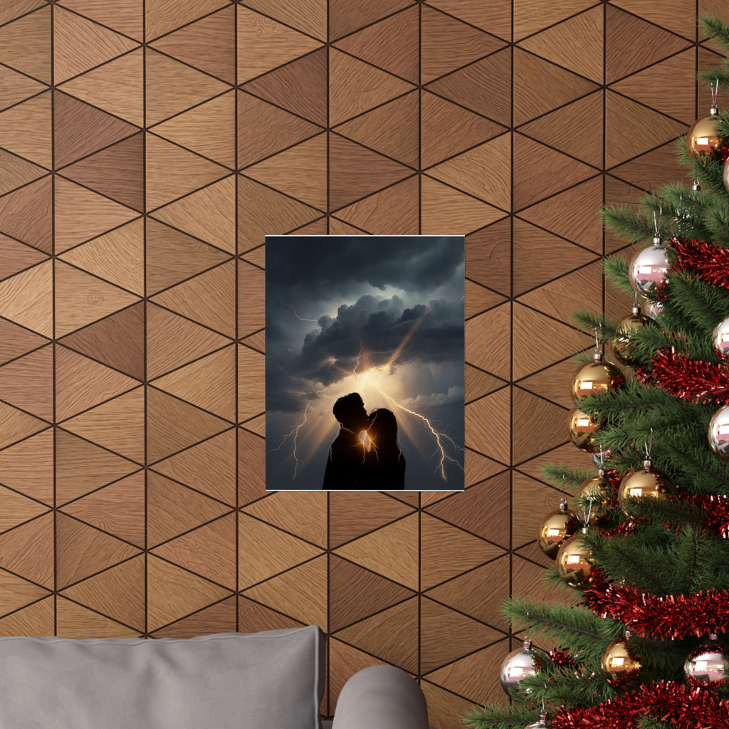 Dramatic Storm — Person — Matte Poster