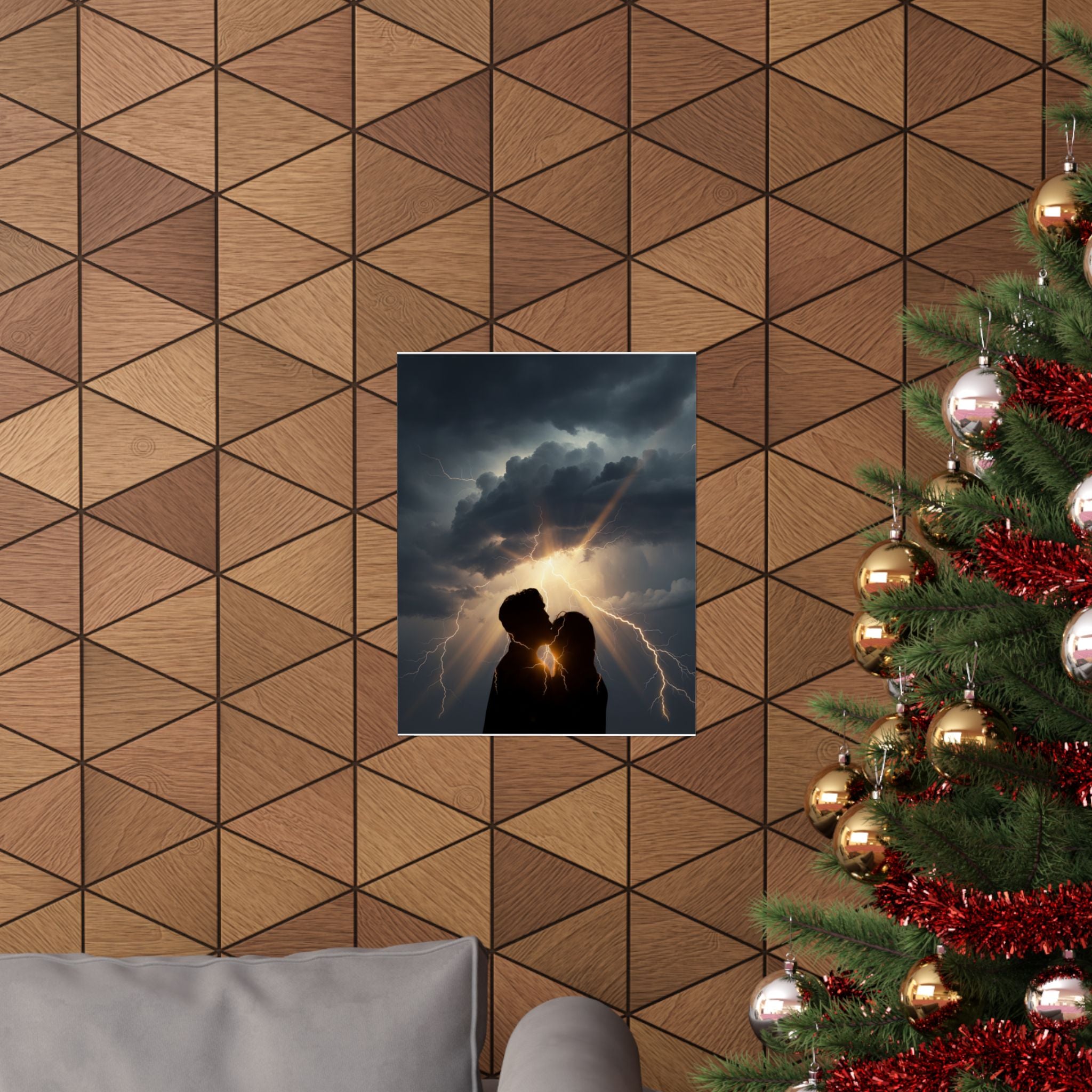 Dramatic Storm — Person — Matte Poster