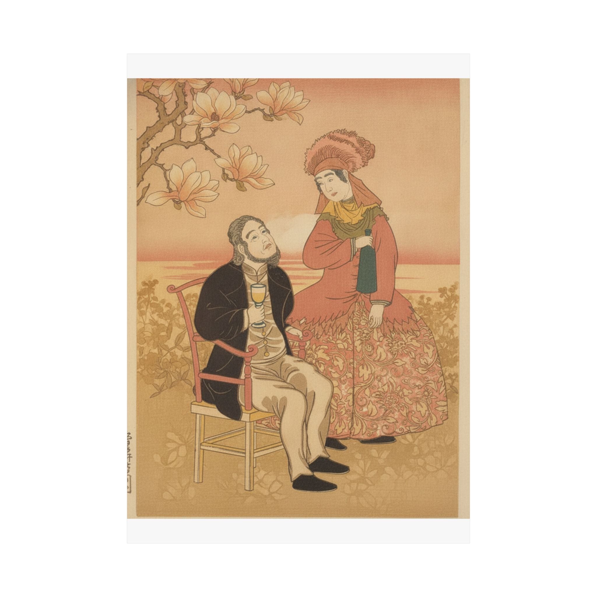 Southern Sunset — France, From The Series Pictures Of People From Foreign Lands (Gaikoku Jinbutsu  — Matte Poster