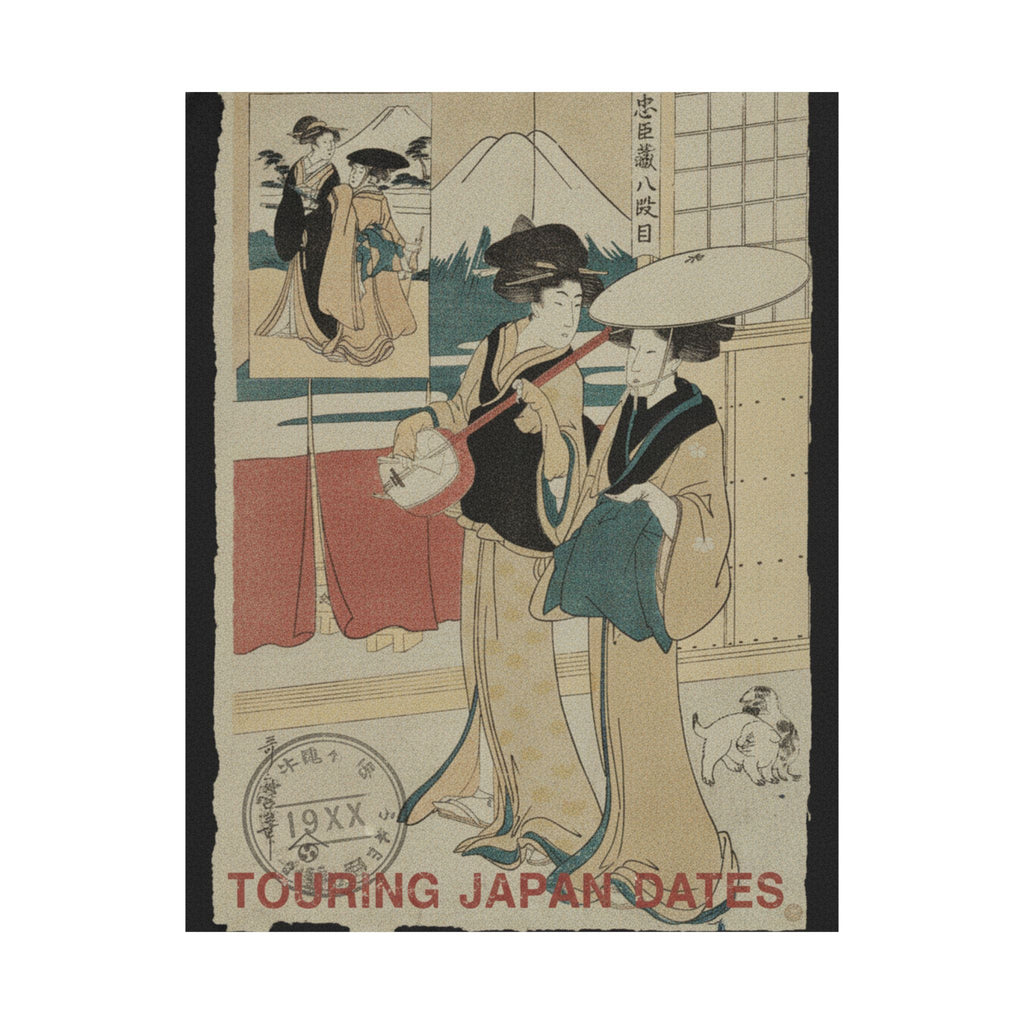 Vintage Bootleg — Two Tori-Oi, Or Itinerant Women Musicians Of The Eta Class — Matte Poster