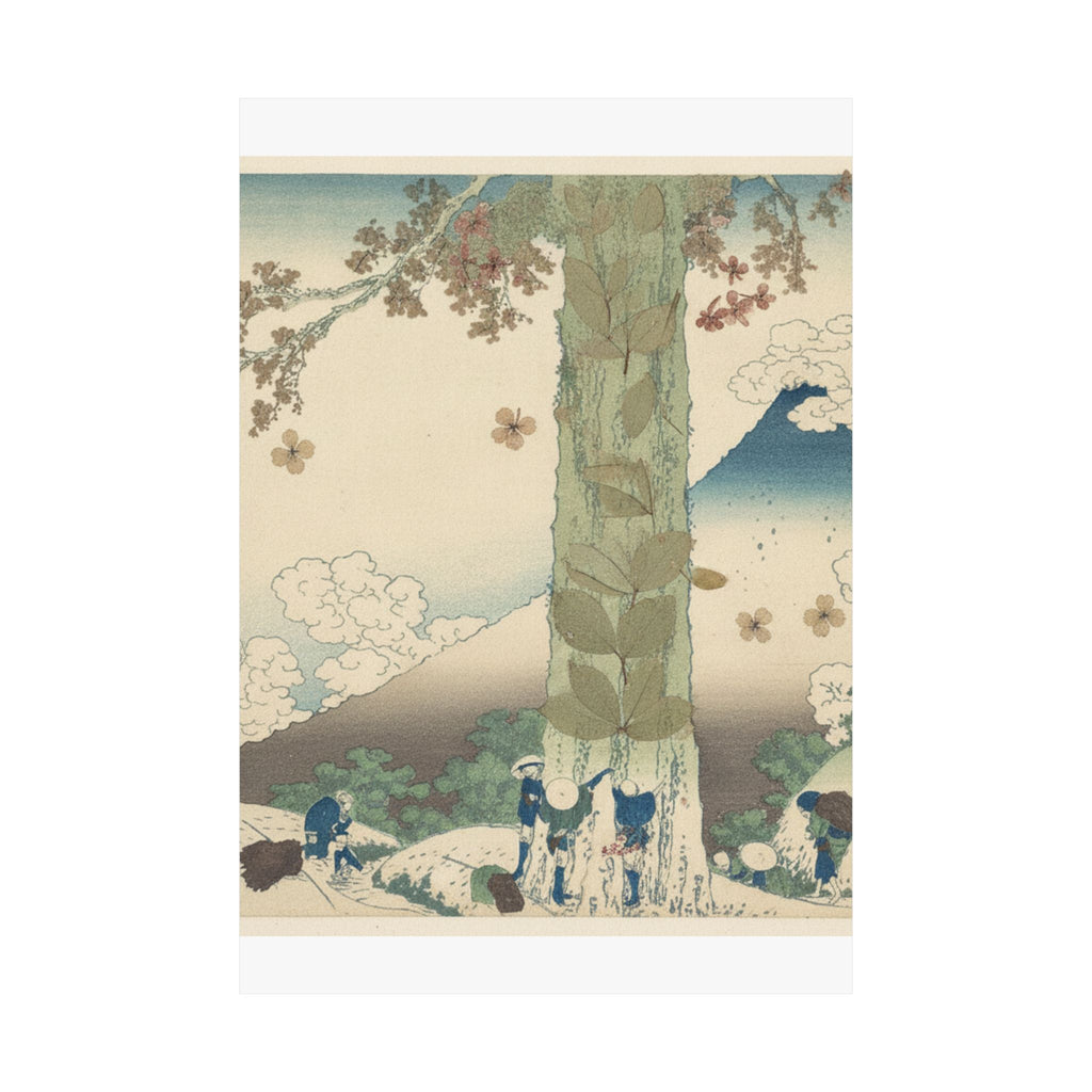 Botanical — Mishima Pass In Kai Province (Kōshū Mishima Goe), From The Series Thirty-Six Vie — Matte Poster
