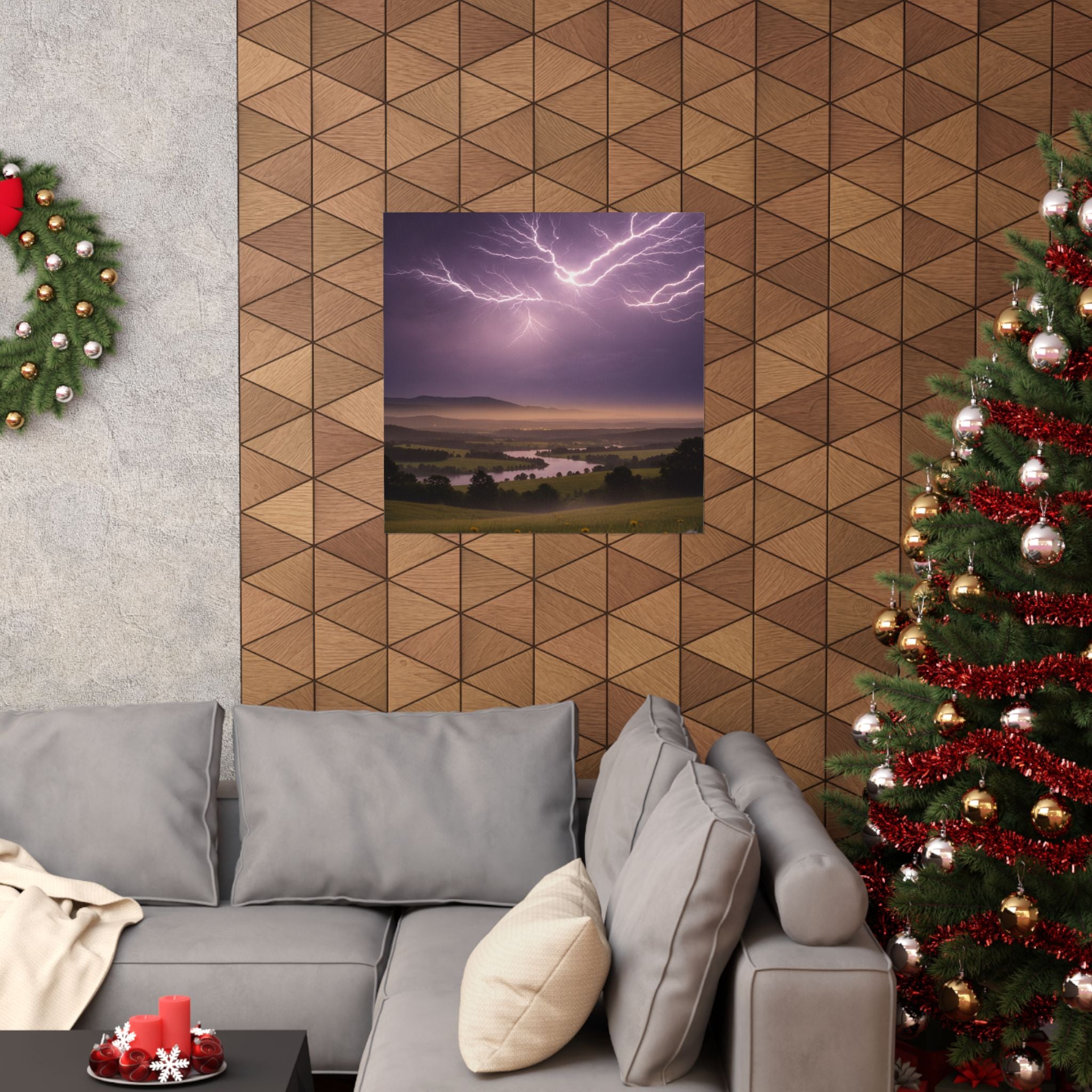 Scenic Nature — Lightning — Matte Poster
