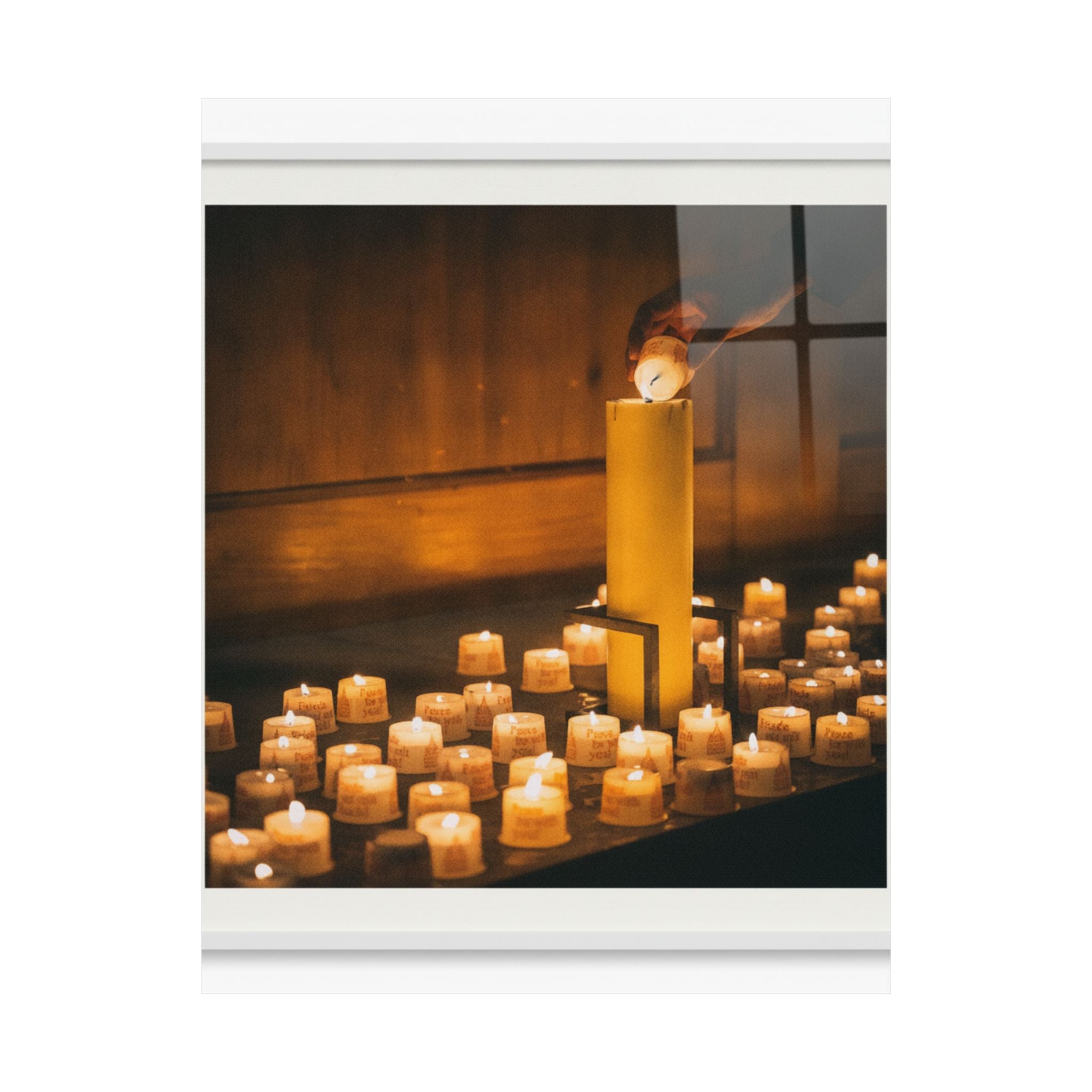 Watercolor — Candle — Matte Poster