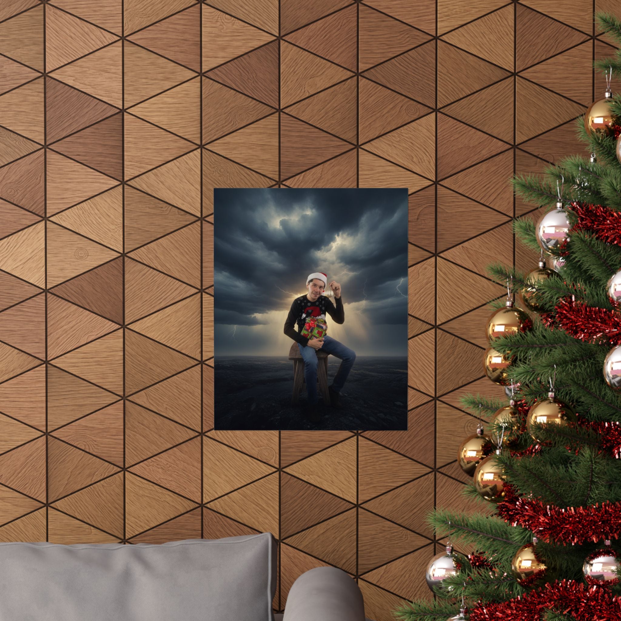 Dramatic Storm — Person — Matte Poster