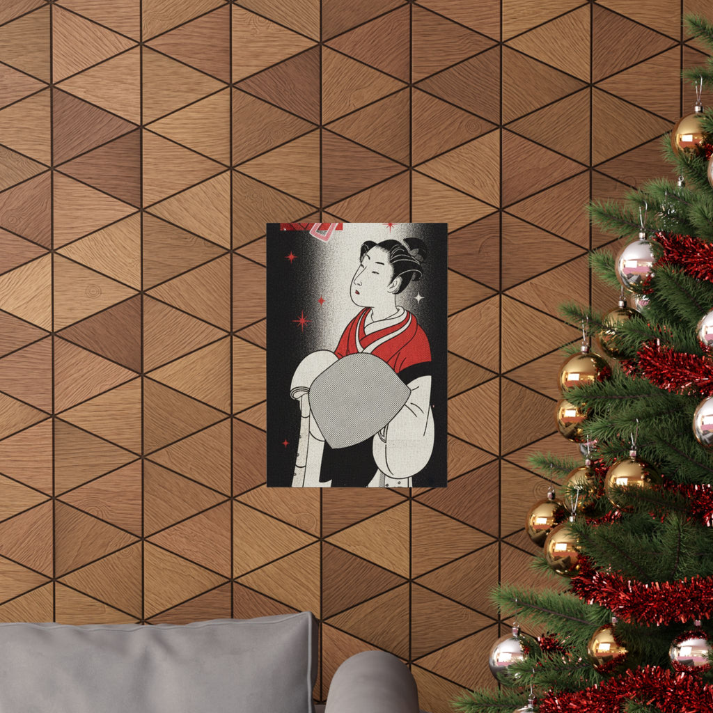 Streetwear Collage — A Young Komuso — Matte Poster