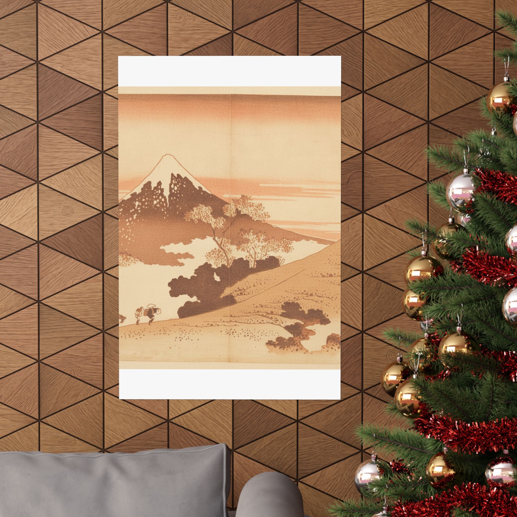 Southern Sunset — Fuji From Inume (?) Pass — Matte Poster