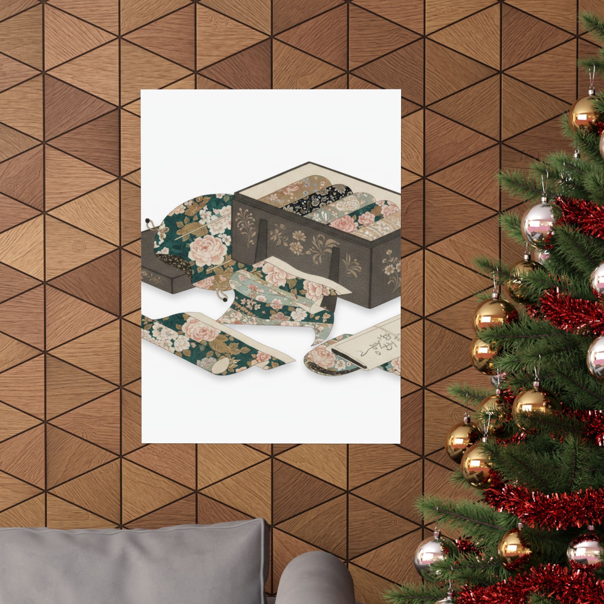 Ecommerce Main — Box With Draperies — Matte Poster